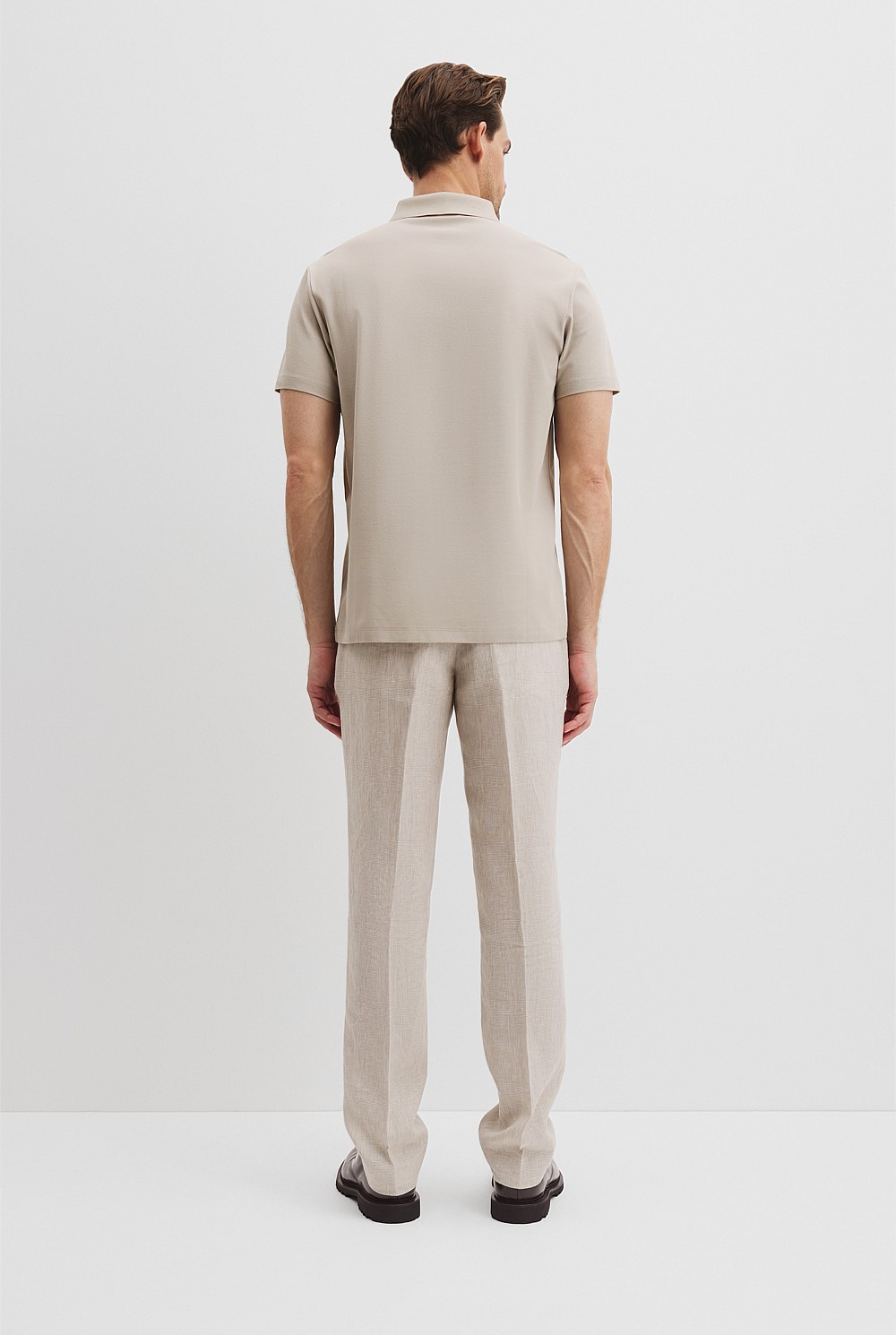 Mercerised Cotton Pique Zip Polo