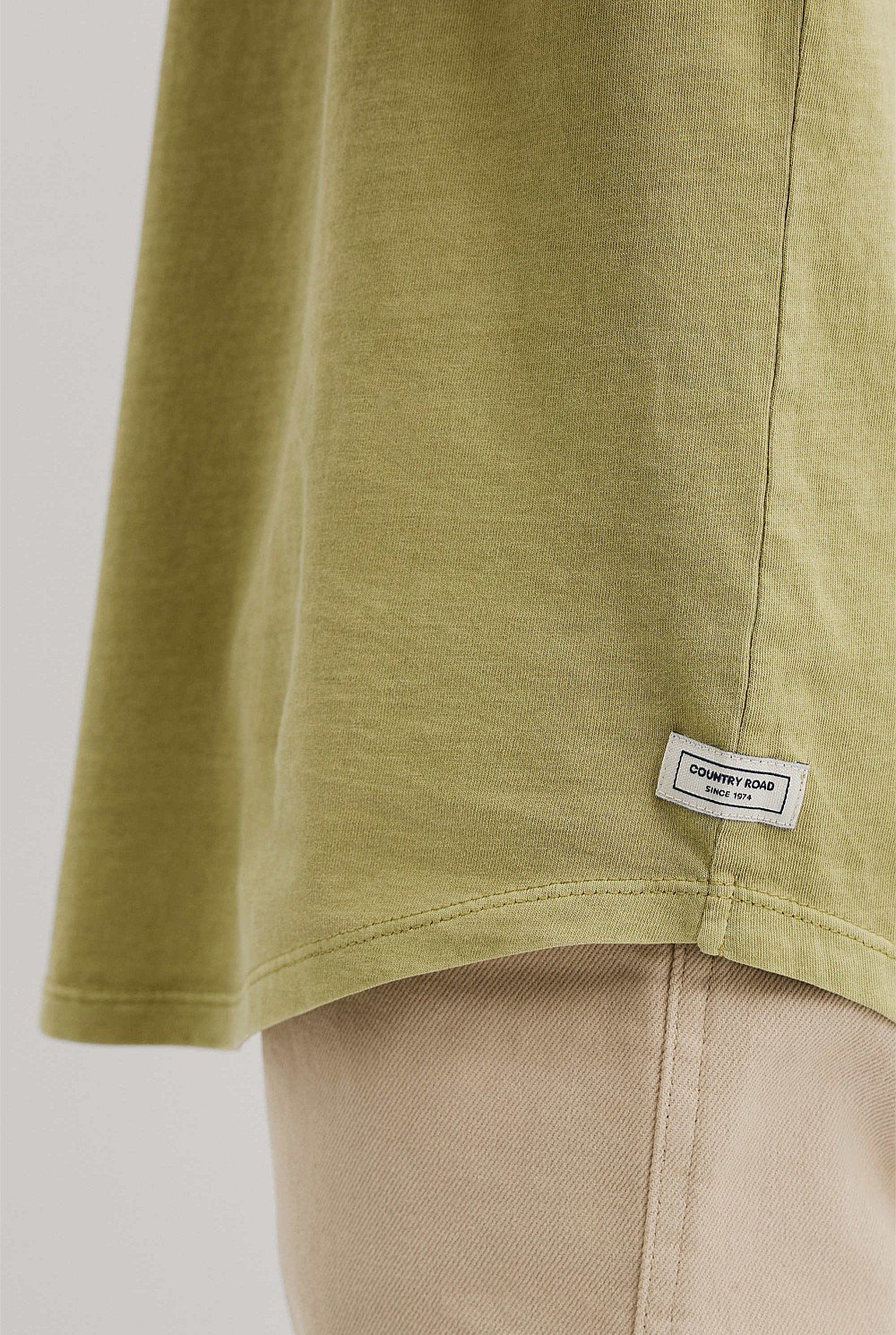 Australian Cotton Longline Garment Dye T-Shirt