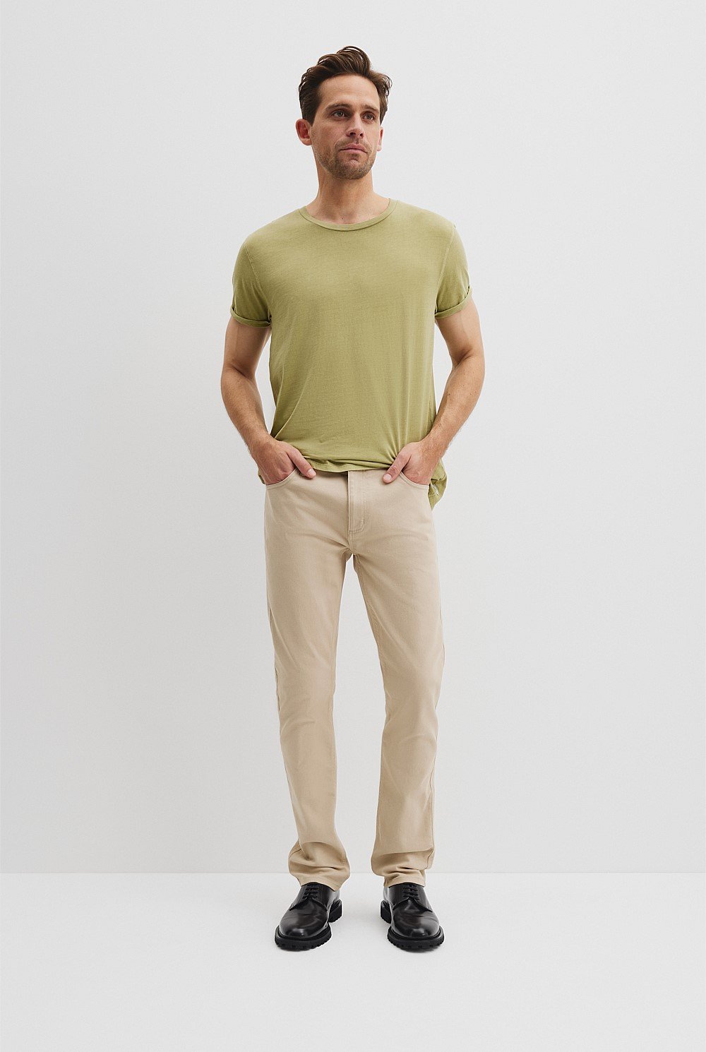 Australian Cotton Longline Garment Dye T-Shirt