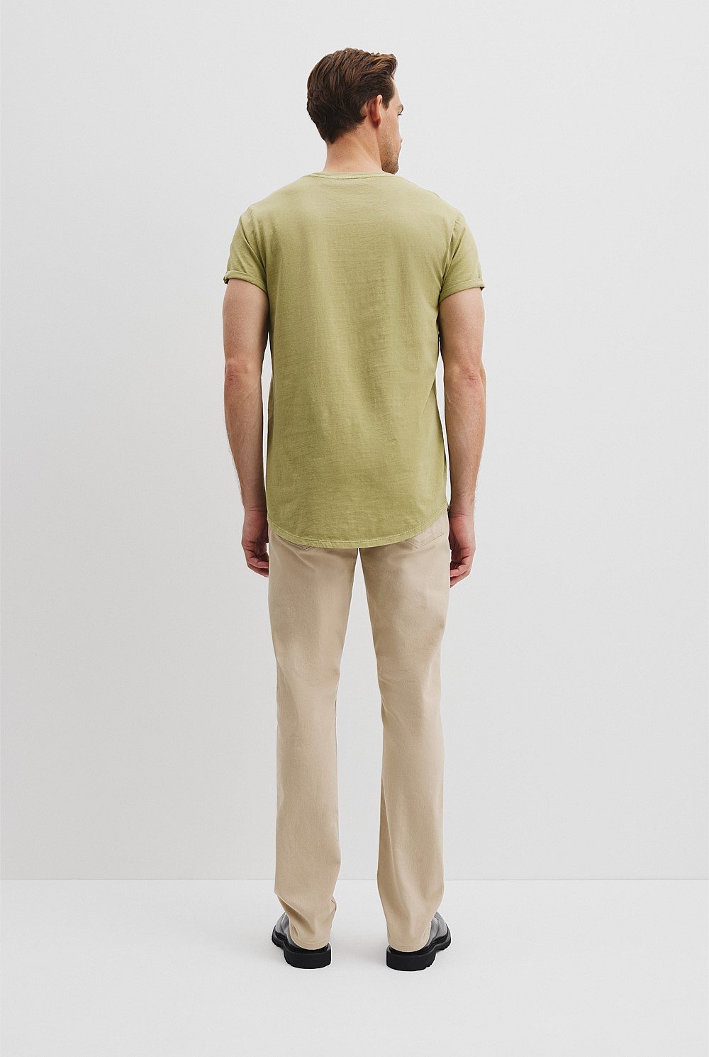 Australian Cotton Longline Garment Dye T-Shirt