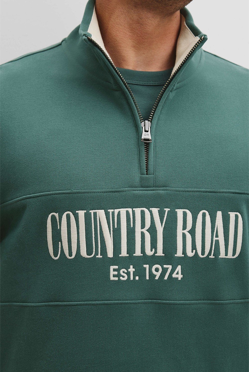 Verified Australian Cotton Half Zip Heritage Sweat