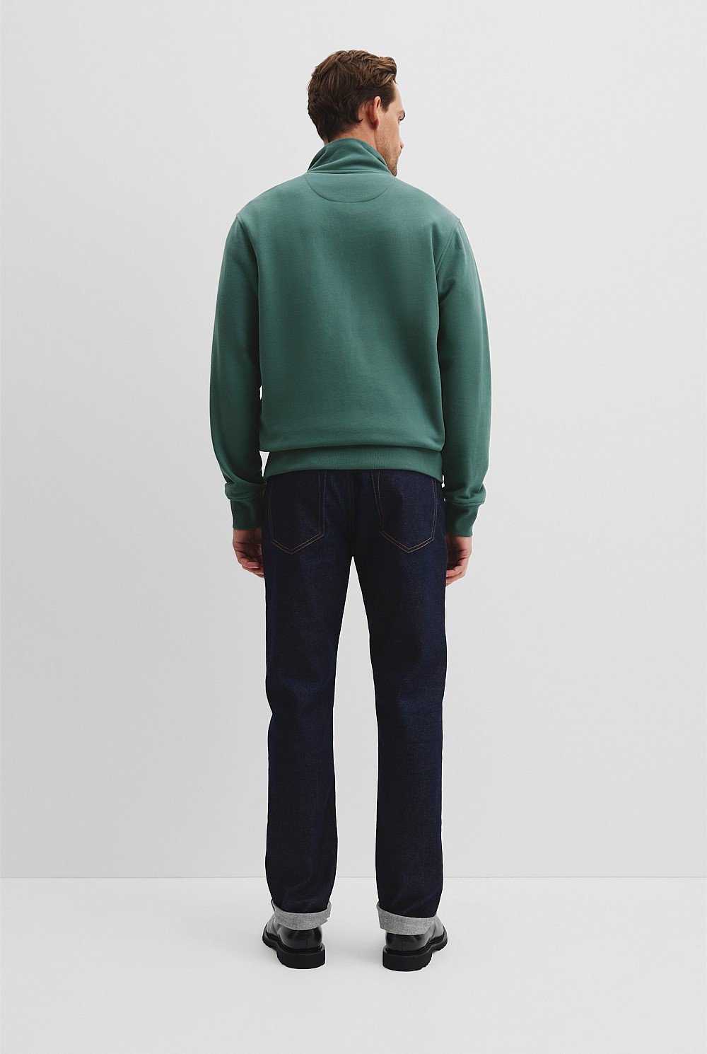 Verified Australian Cotton Half Zip Heritage Sweat