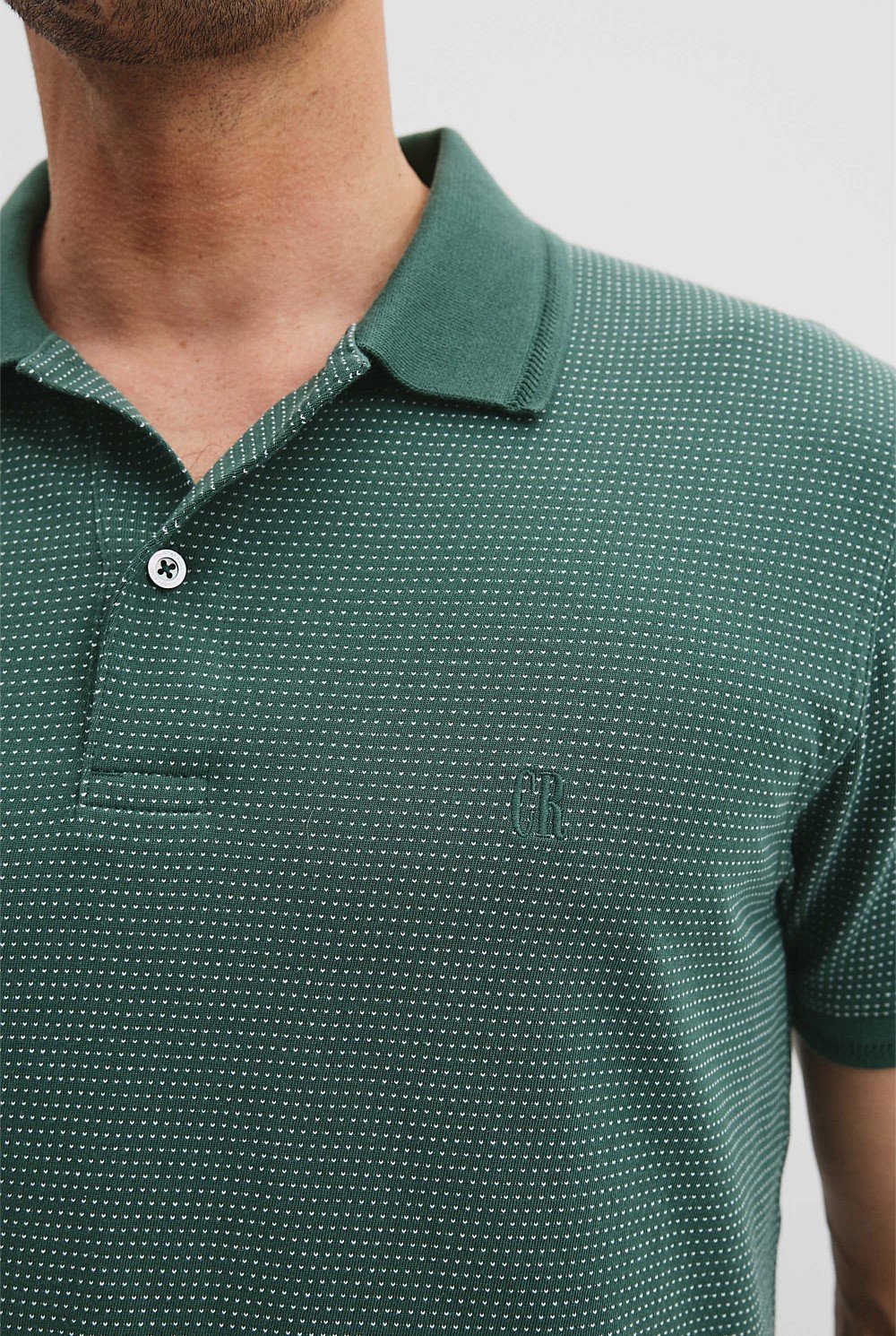 Australian Cotton Jacquard Polo