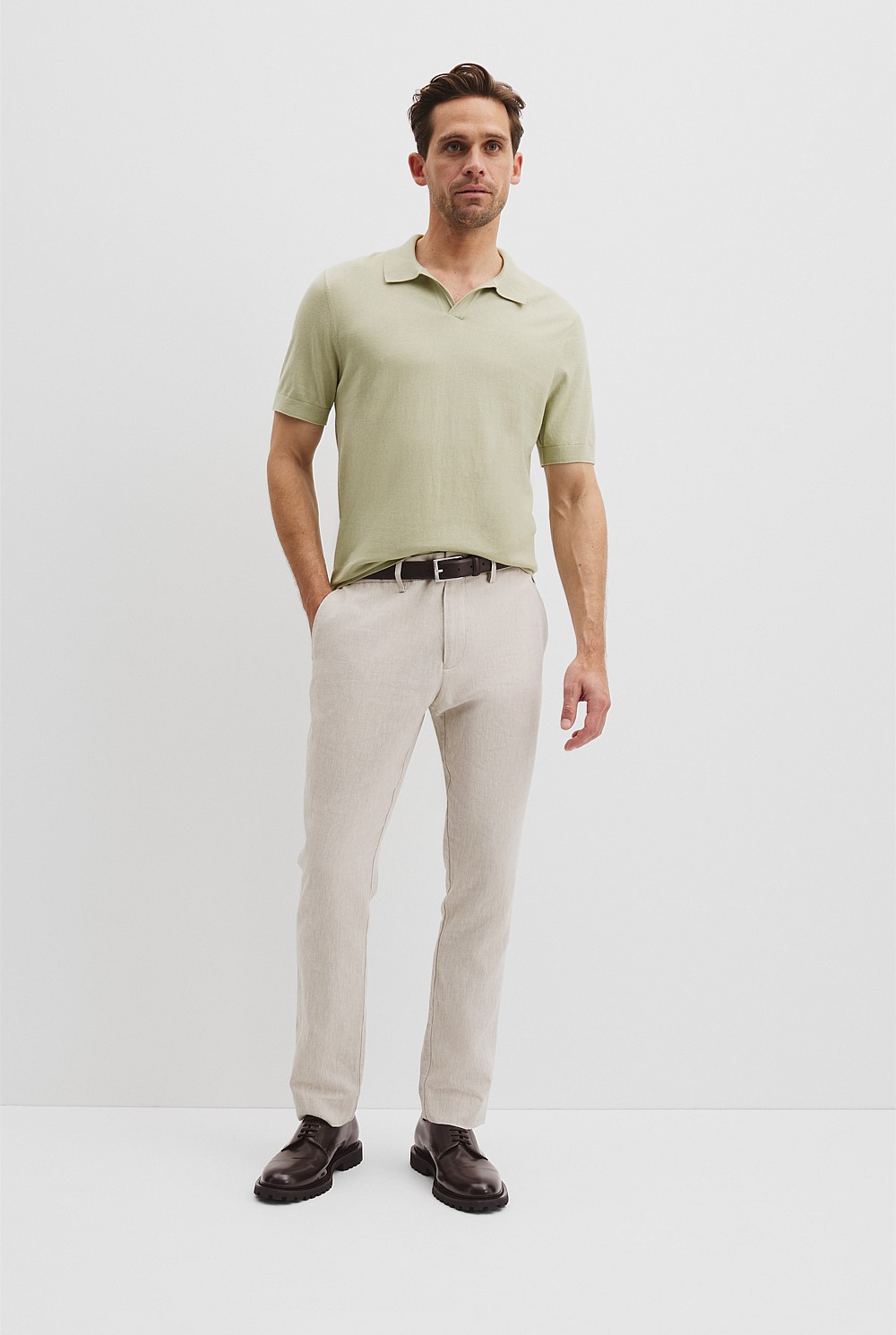 Australian Cotton Blend Silk Trophy Polo