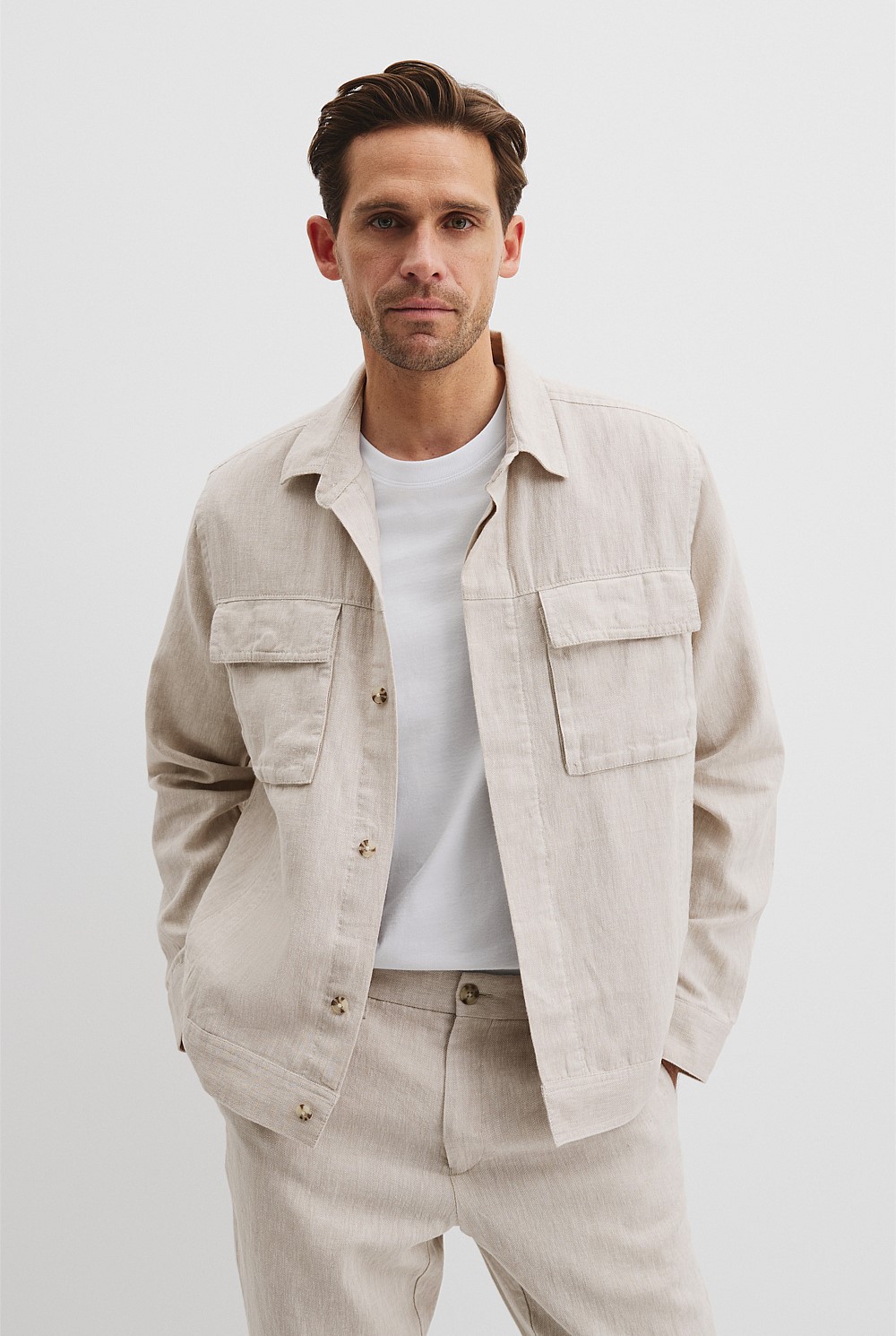 Linen Cotton Overshirt
