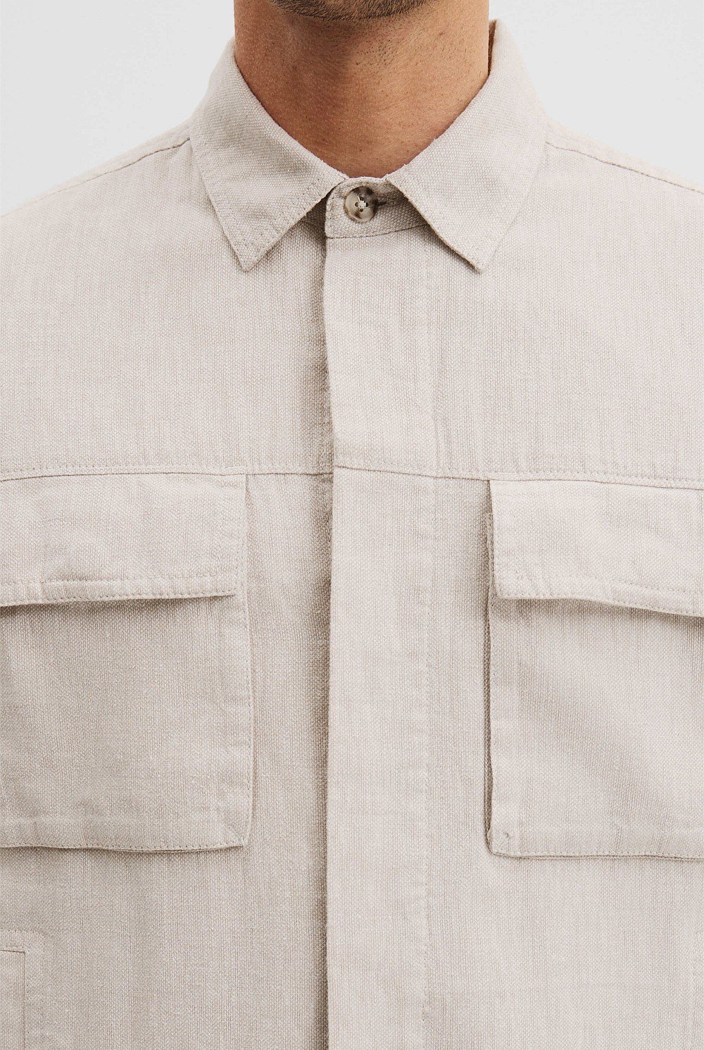 Linen Cotton Overshirt