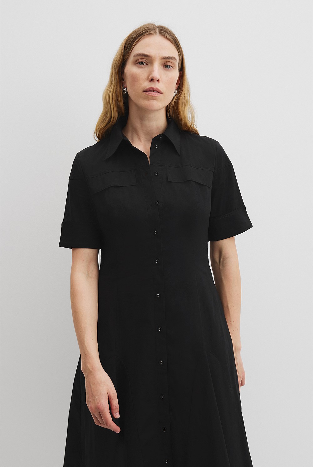 Cotton Lady Like Shirt Dress