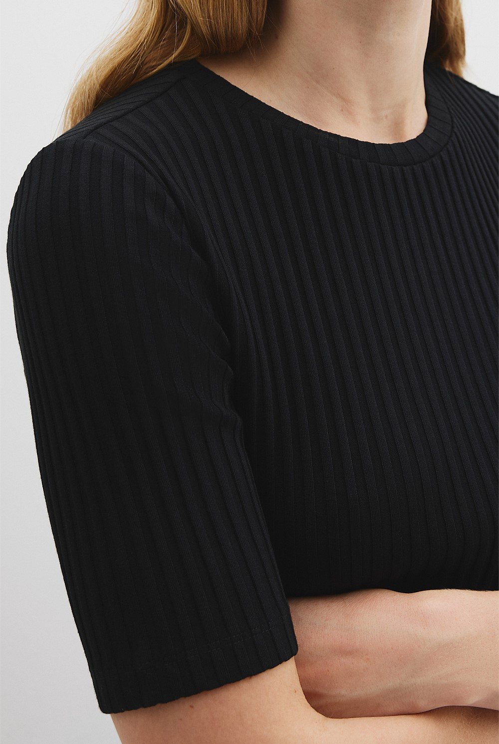 Short Sleeve Rib T-Shirt