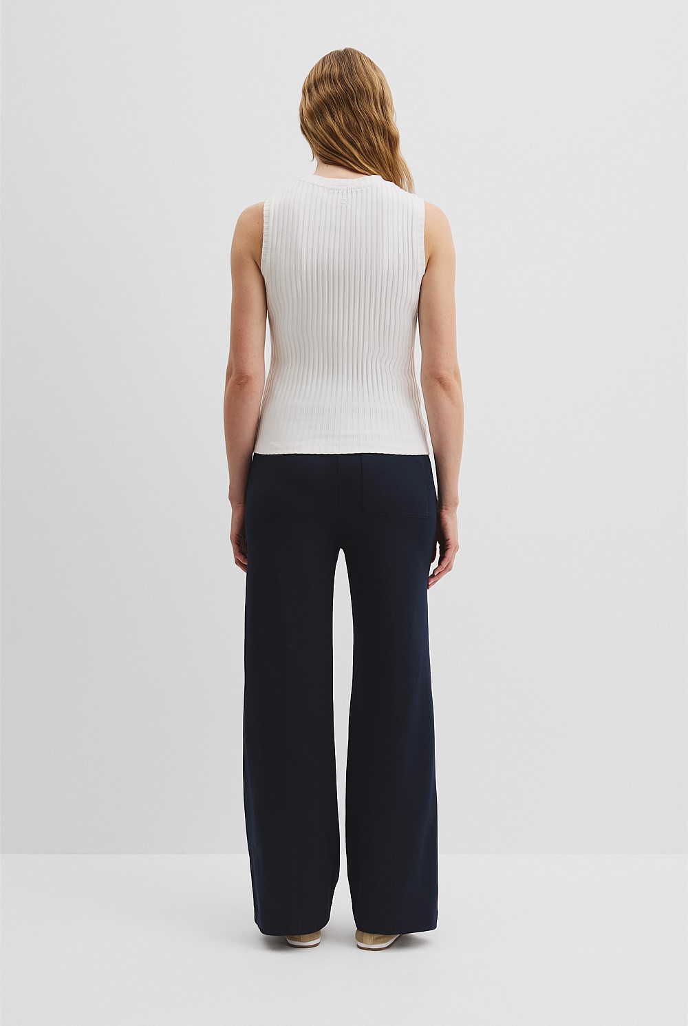 High Neck Rib Tank