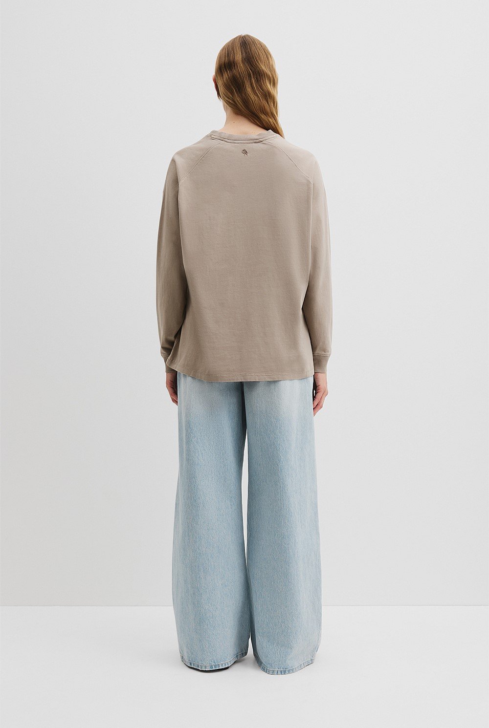 Australian Cotton Long Sleeve Relaxed T-Shirt