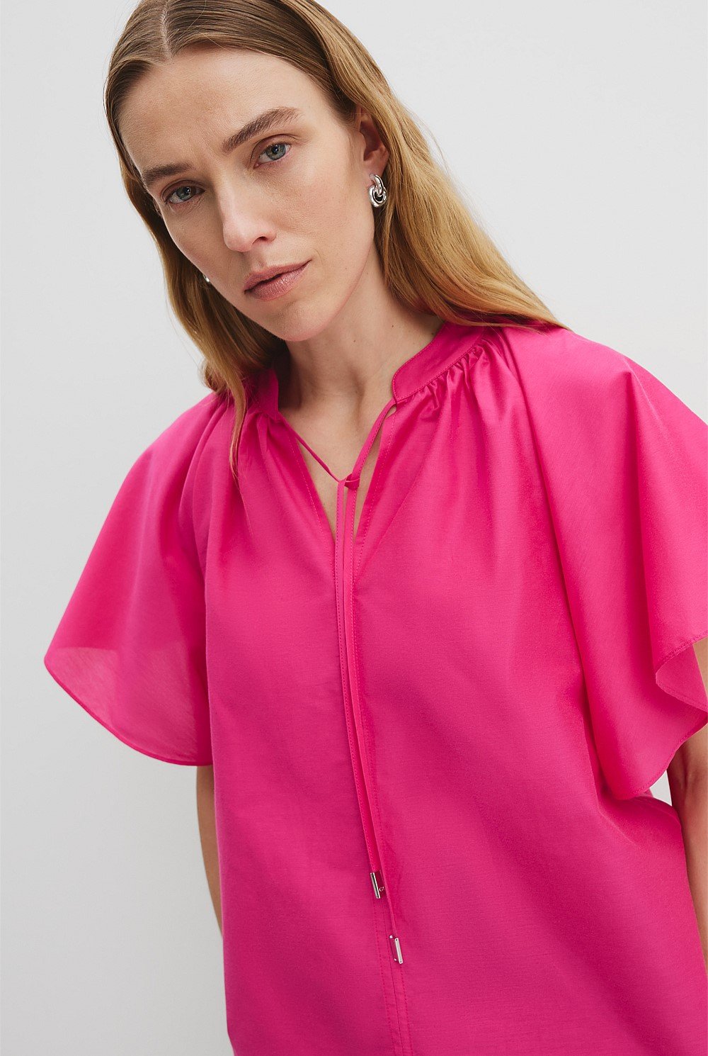 Flutter Sleeve Blouse