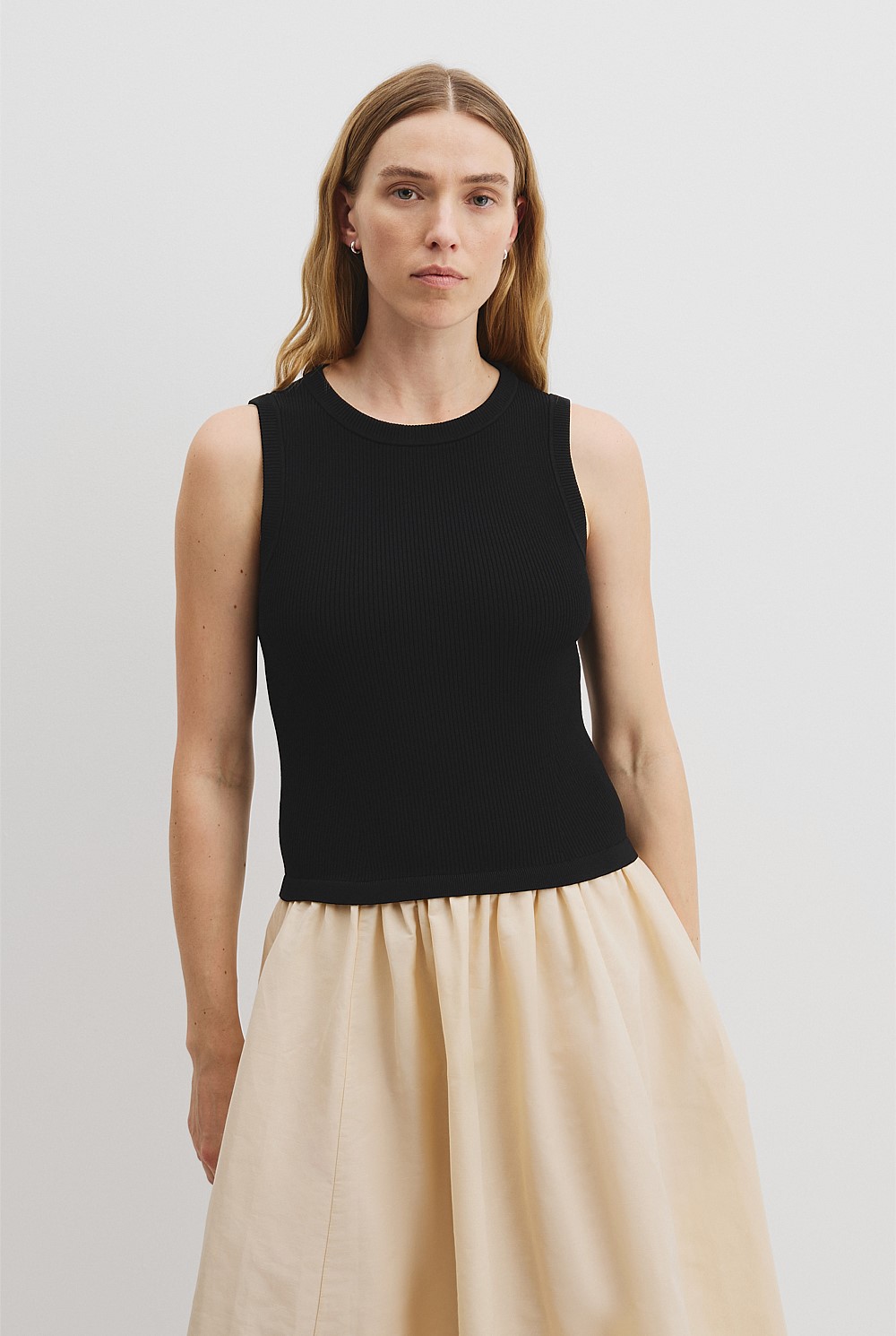 Mix Media Knit Dress