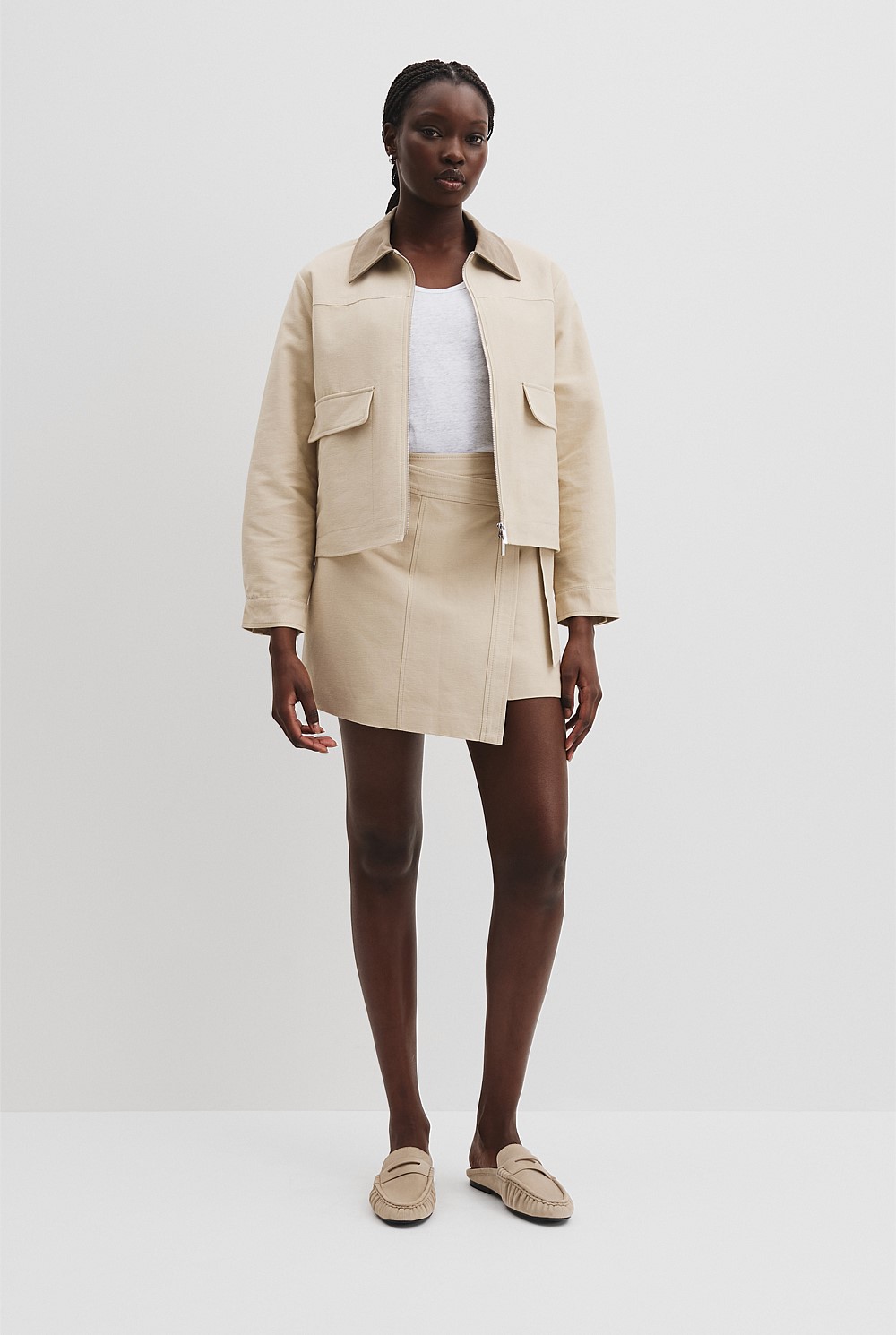 Organically Grown Cotton Zip-Through Jacket