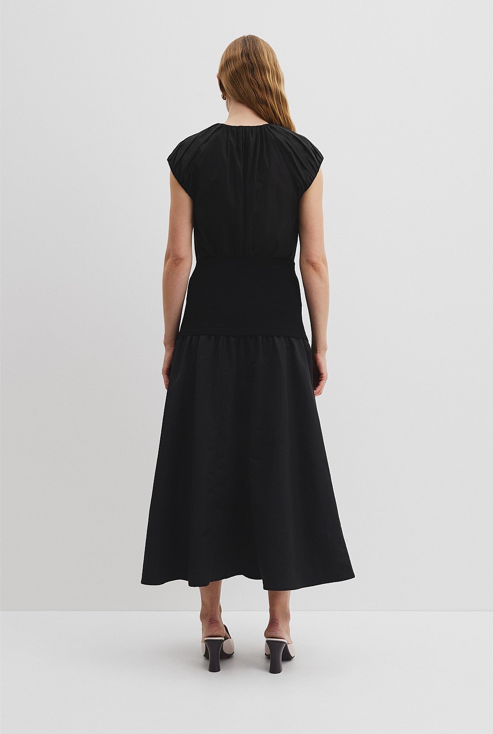 Mix Media Knit Skirt