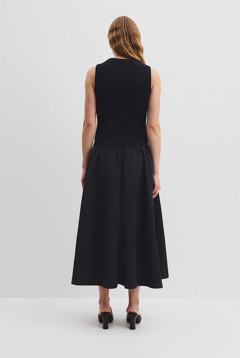 Mix Media Knit Dress