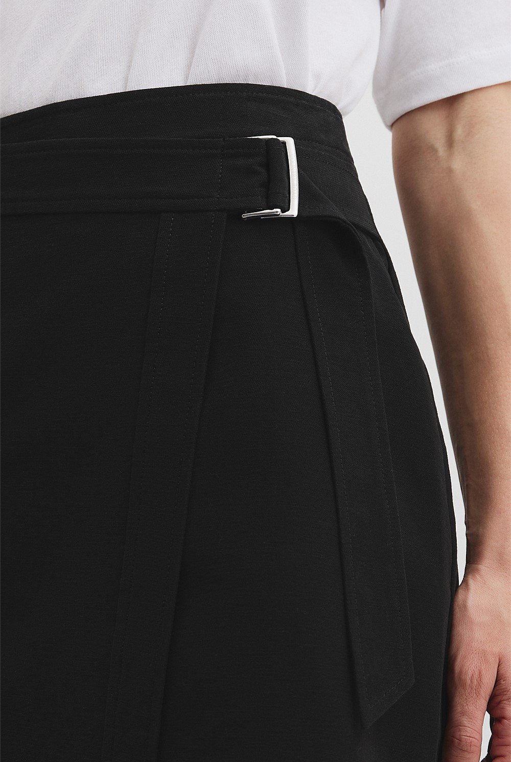 Organically Grown Cotton Wrap Mini Skirt