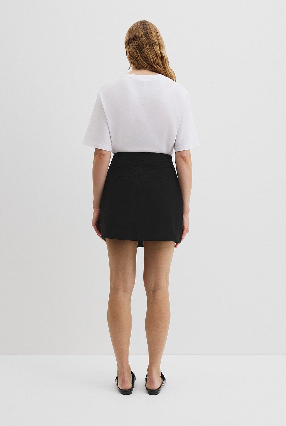 Organically Grown Cotton Wrap Mini Skirt