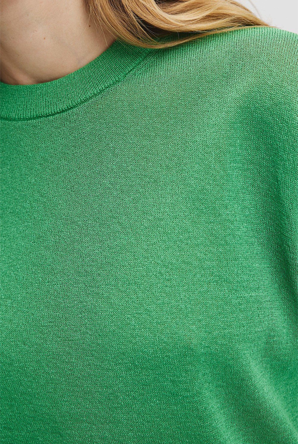 Fine Mesh Knit T-Shirt