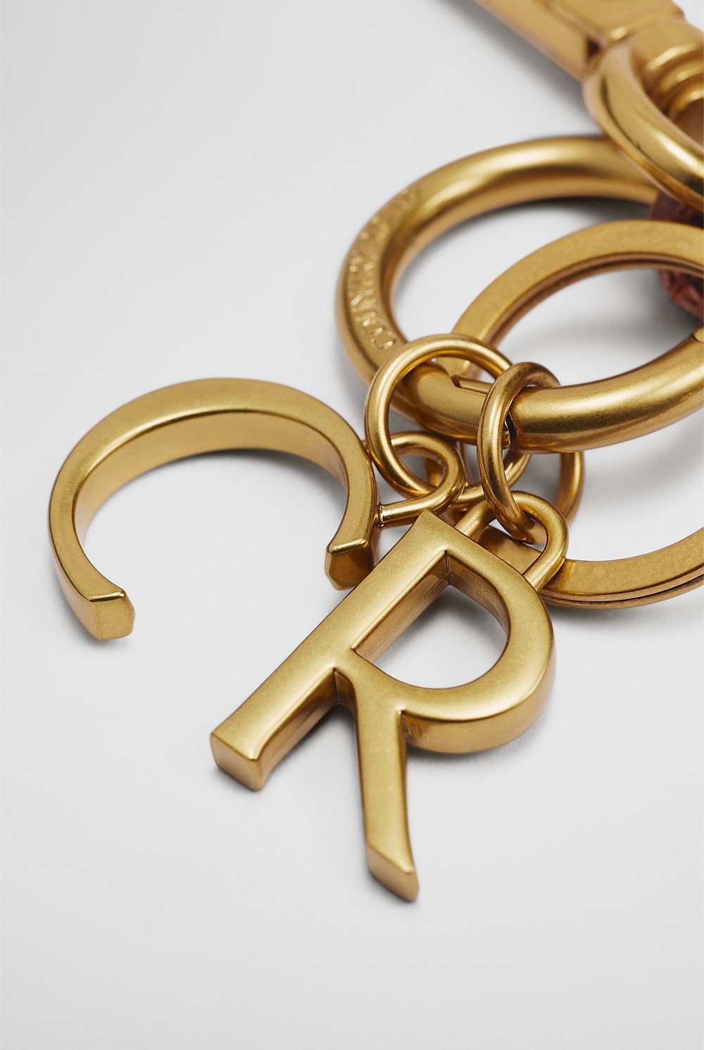 CR Letter Charm Keyring