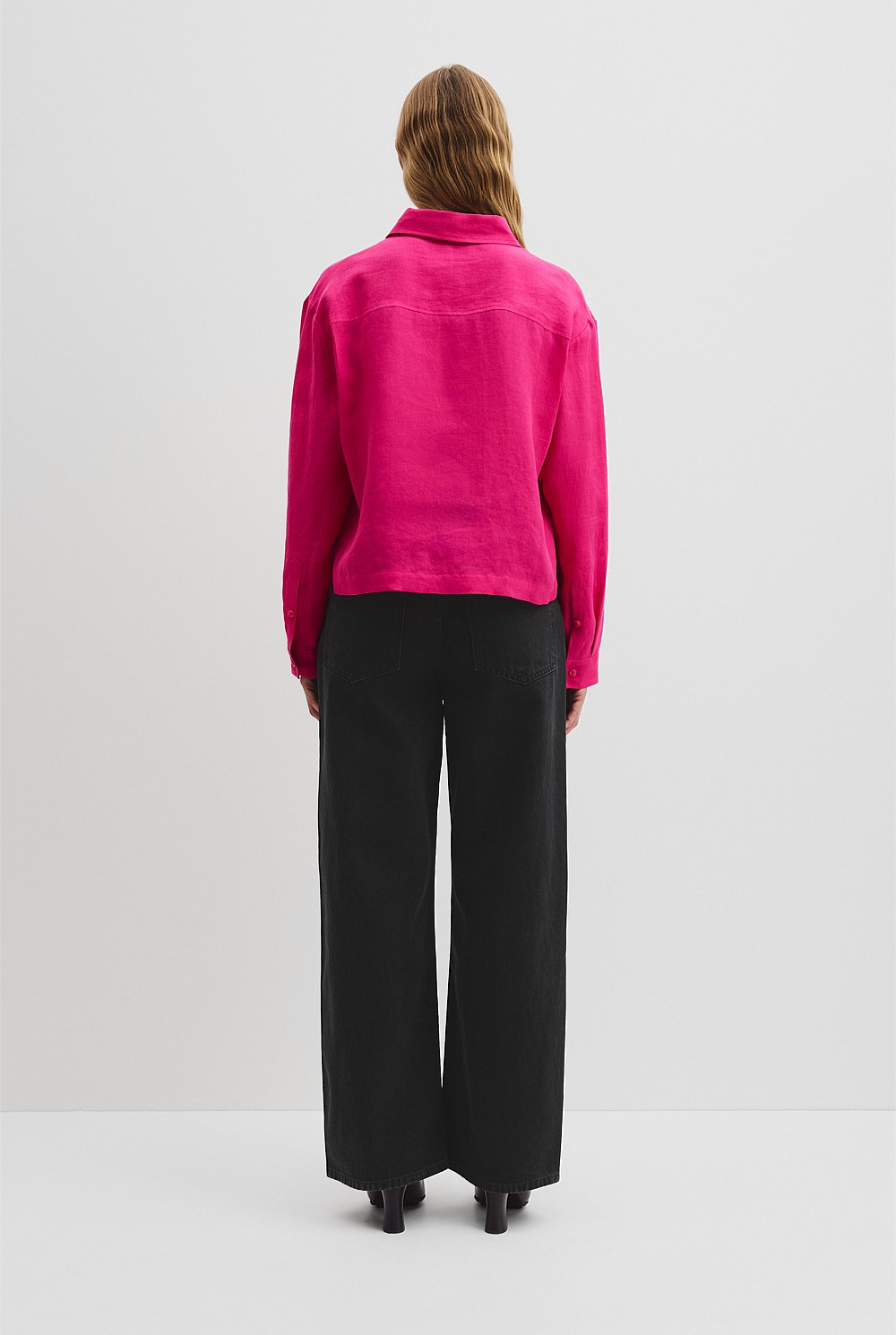 Organically Grown Linen Crop Shirt