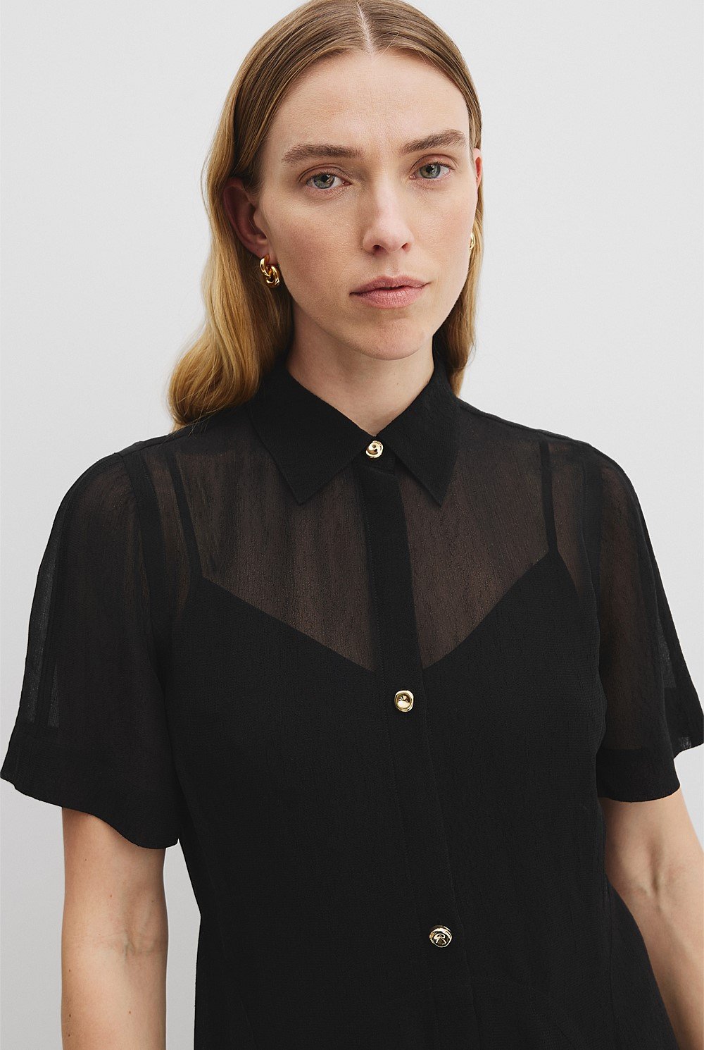 Panelled Detail Midi Dress