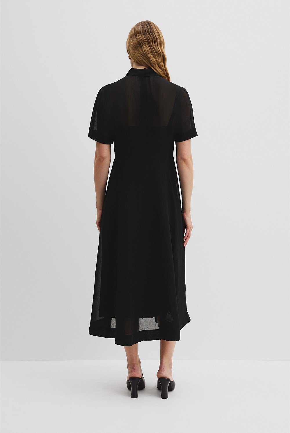 Panelled Detail Midi Dress