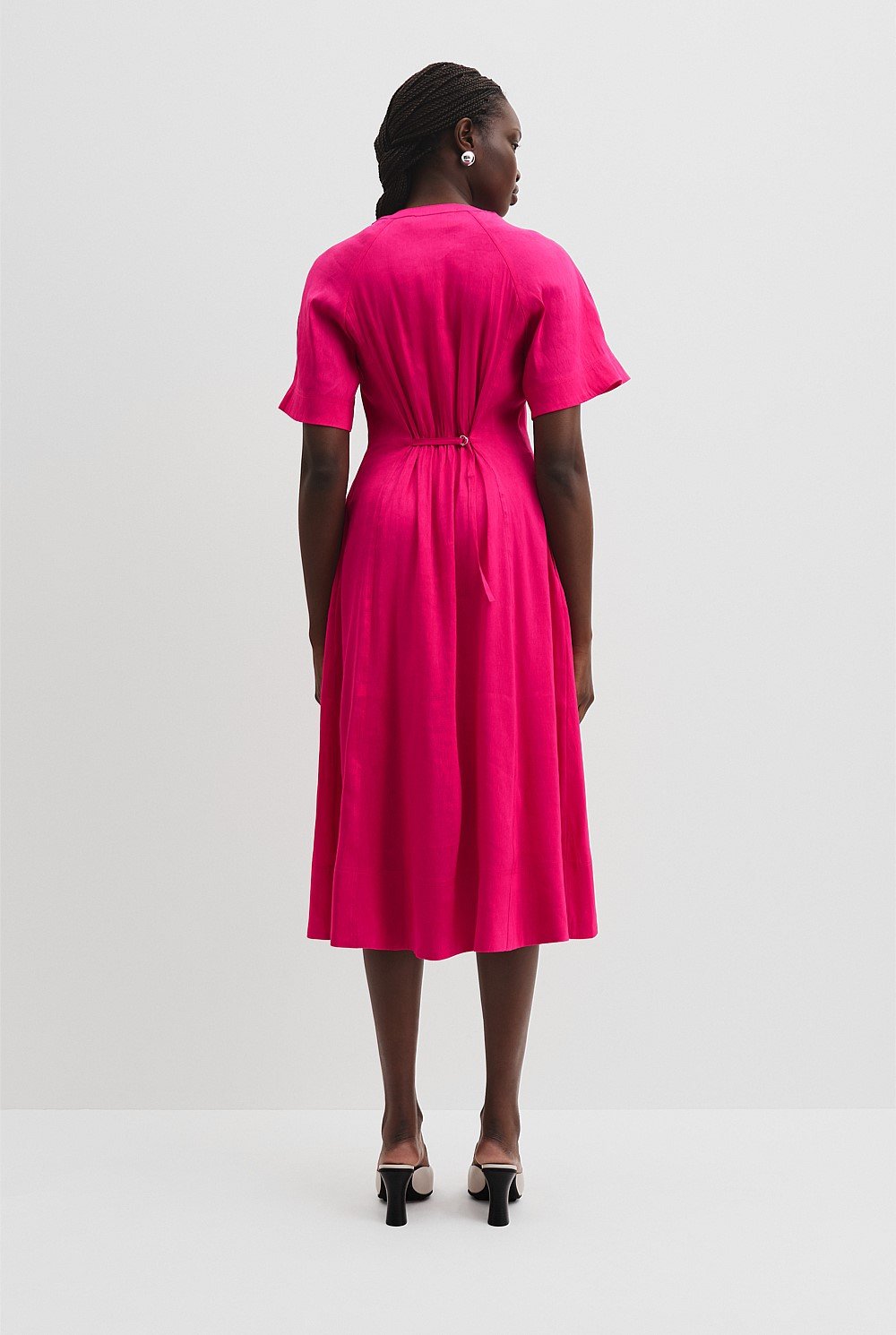 Tuck Detail Shirt Dress
