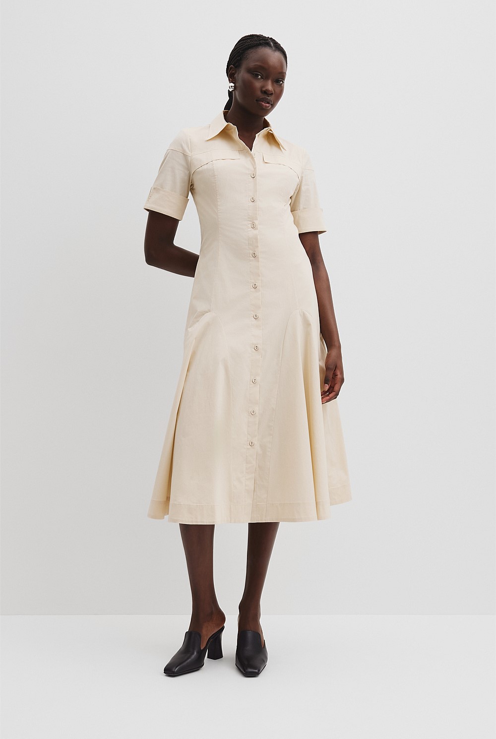 Australian Cotton Lady Like Shirt Dress
