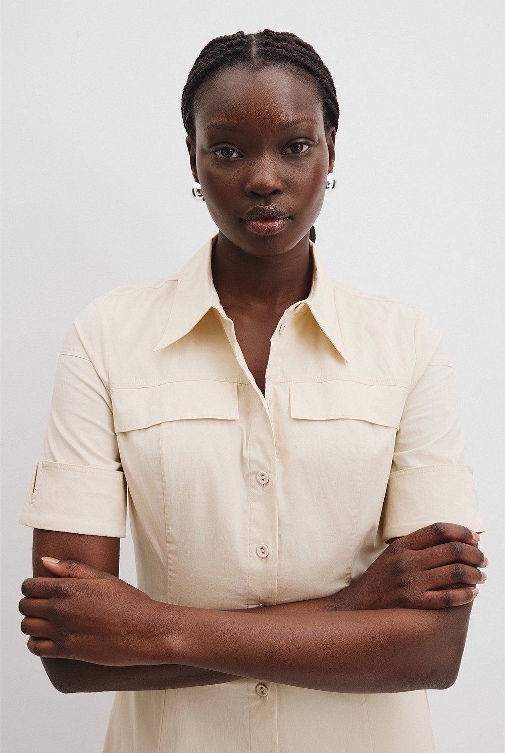Australian Cotton Lady Like Shirt Dress