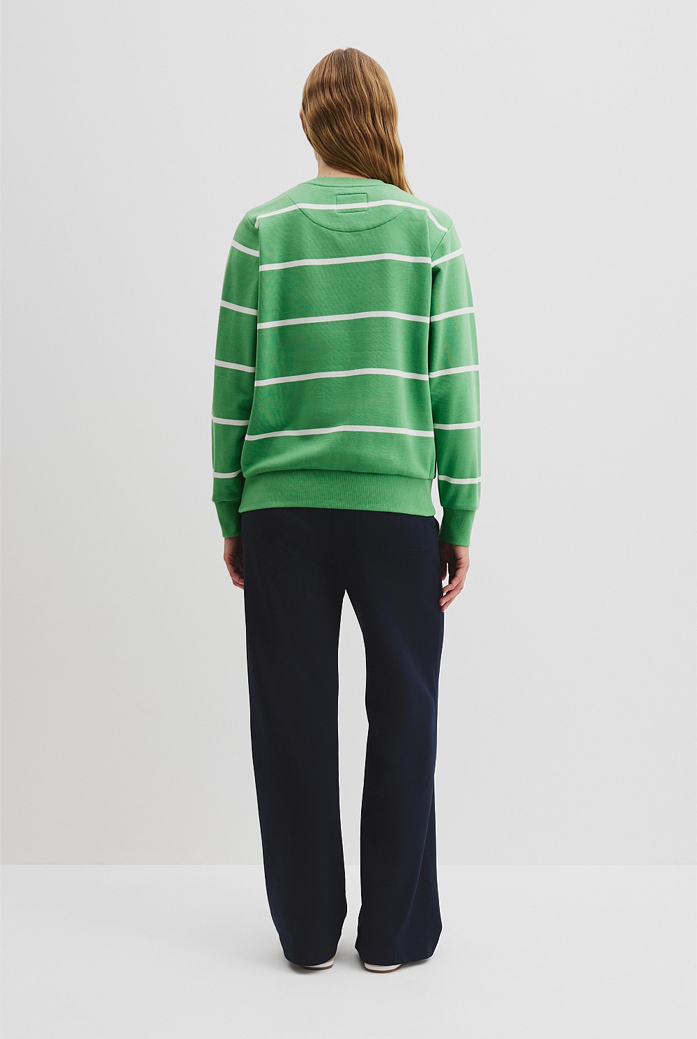 Verified Australian Cotton Stripe Heritage Sweat