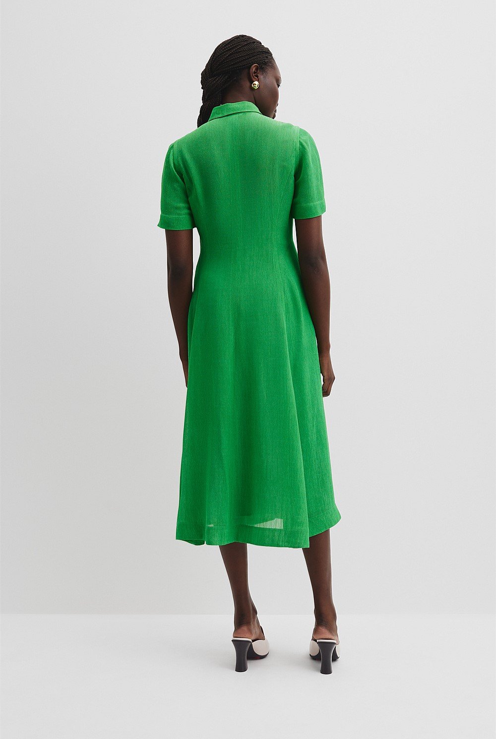 Panelled Detail Midi Dress