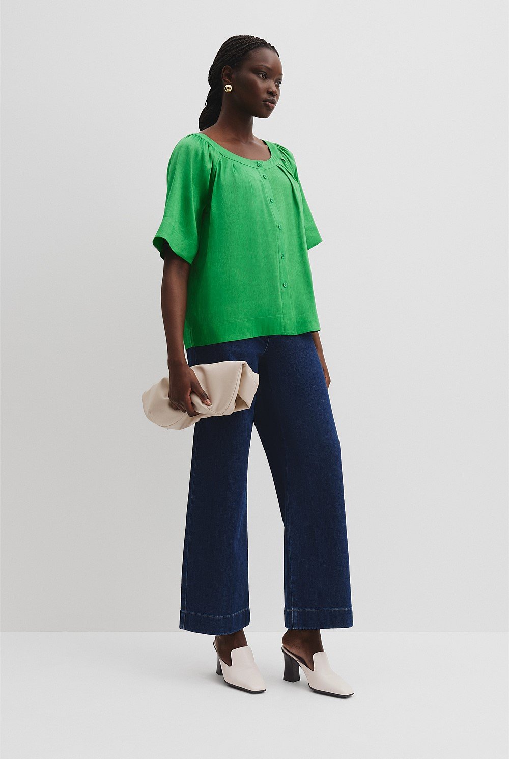 Round Neck Soft Blouse