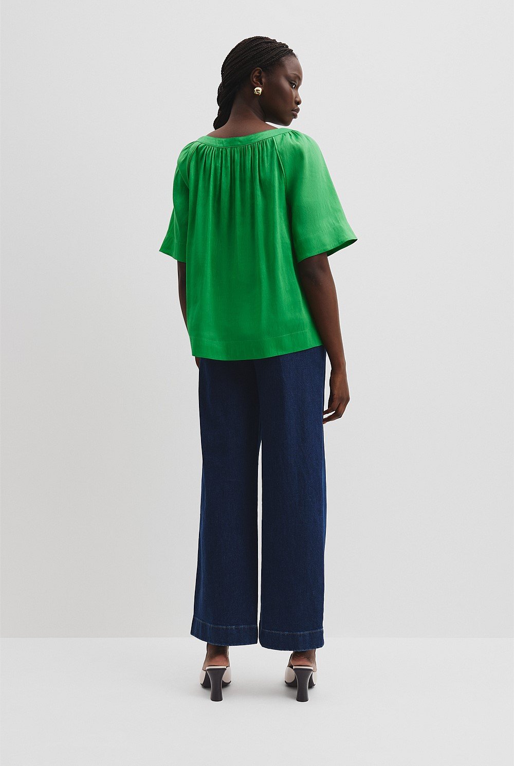 Round Neck Soft Blouse