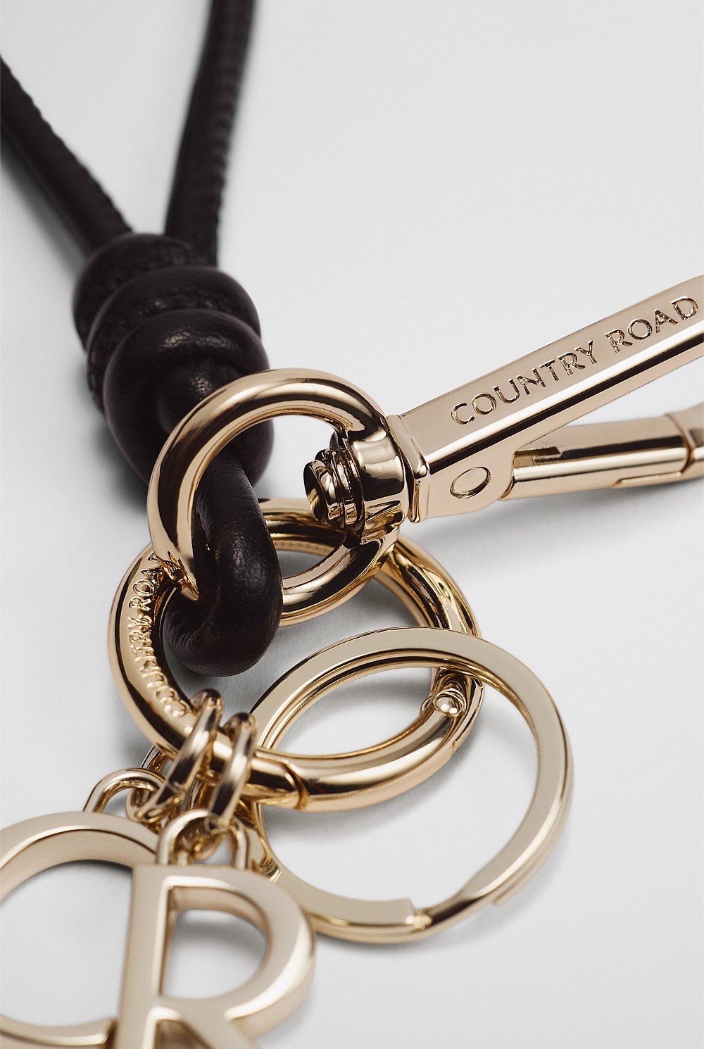 CR Letter Charm Keyring