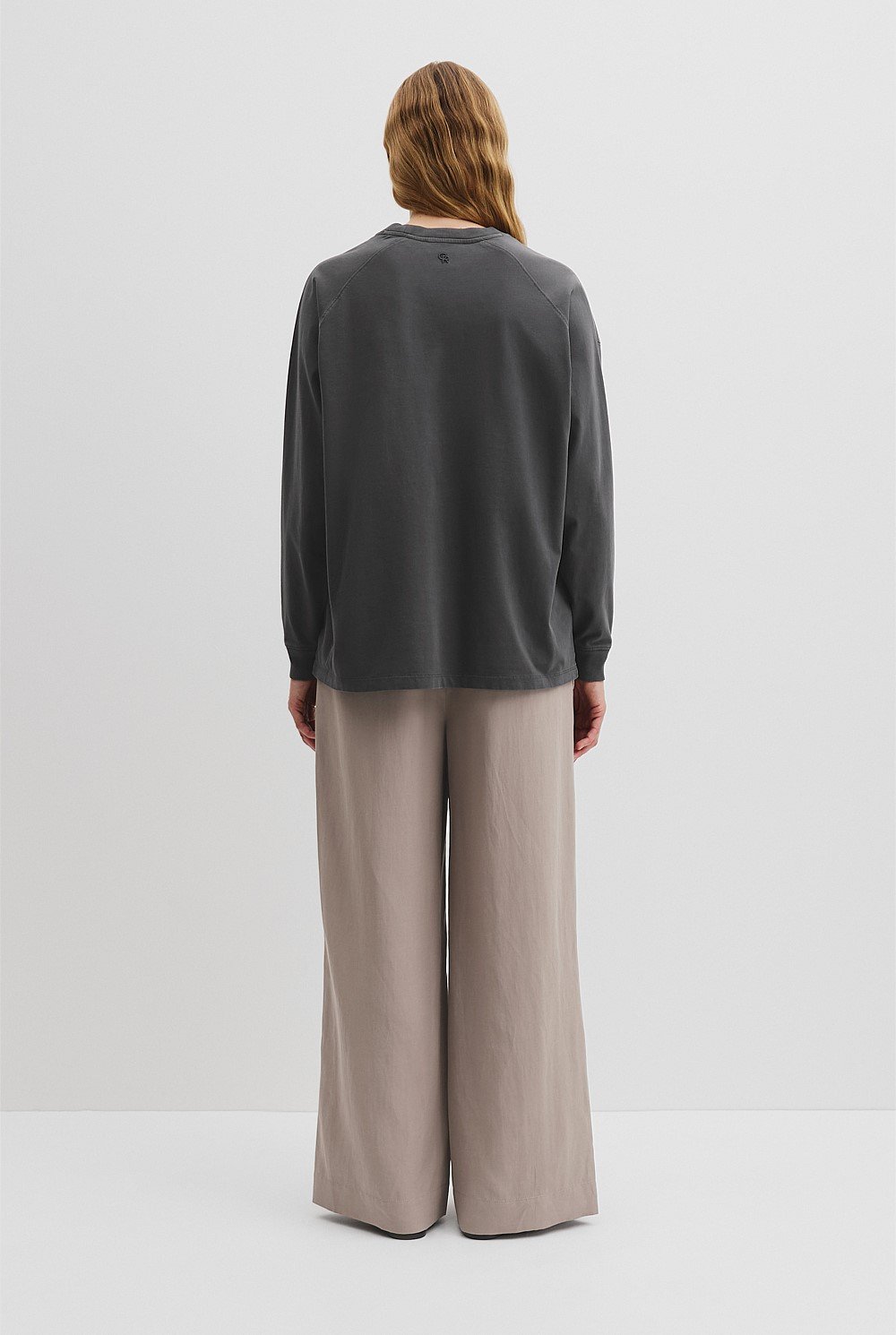 Australian Cotton Long Sleeve Relaxed T-Shirt