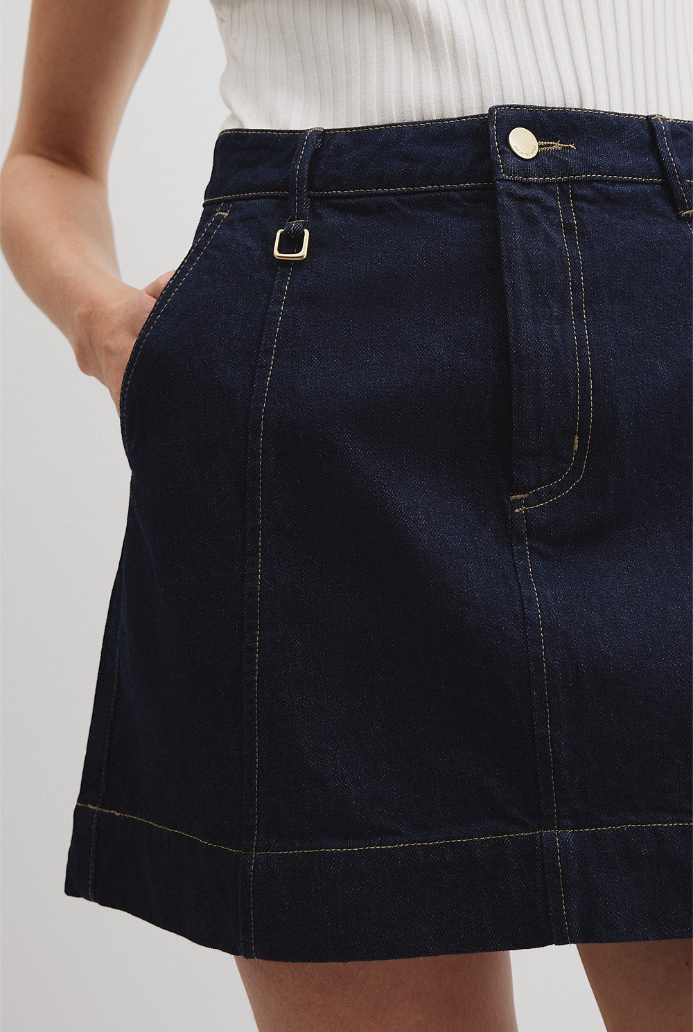 Denim Mini Skirt