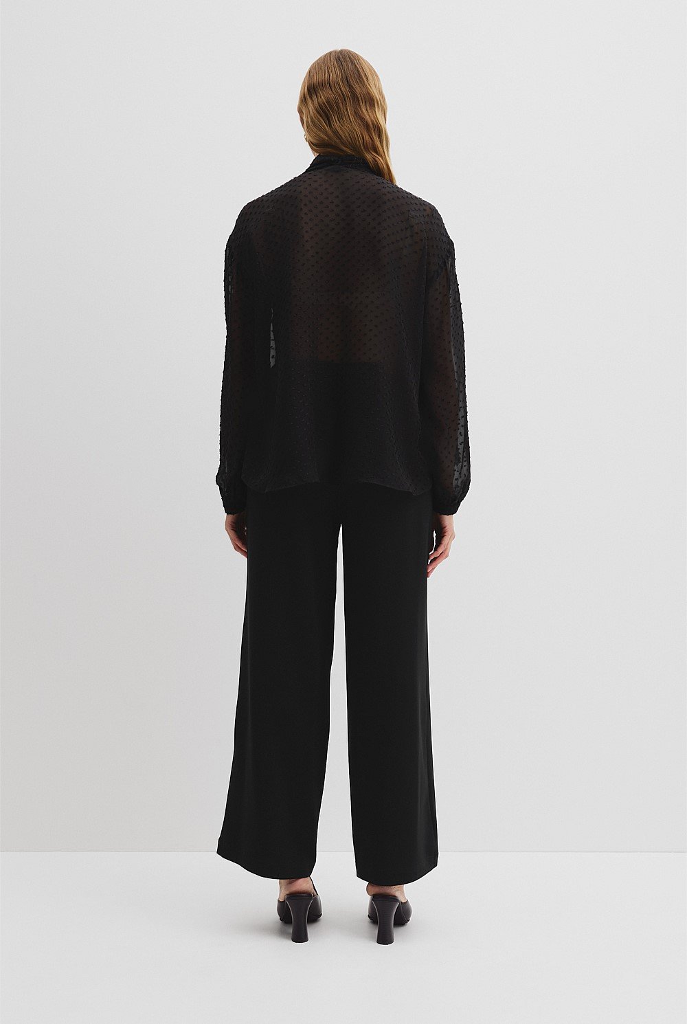 Flock Spot Blouse