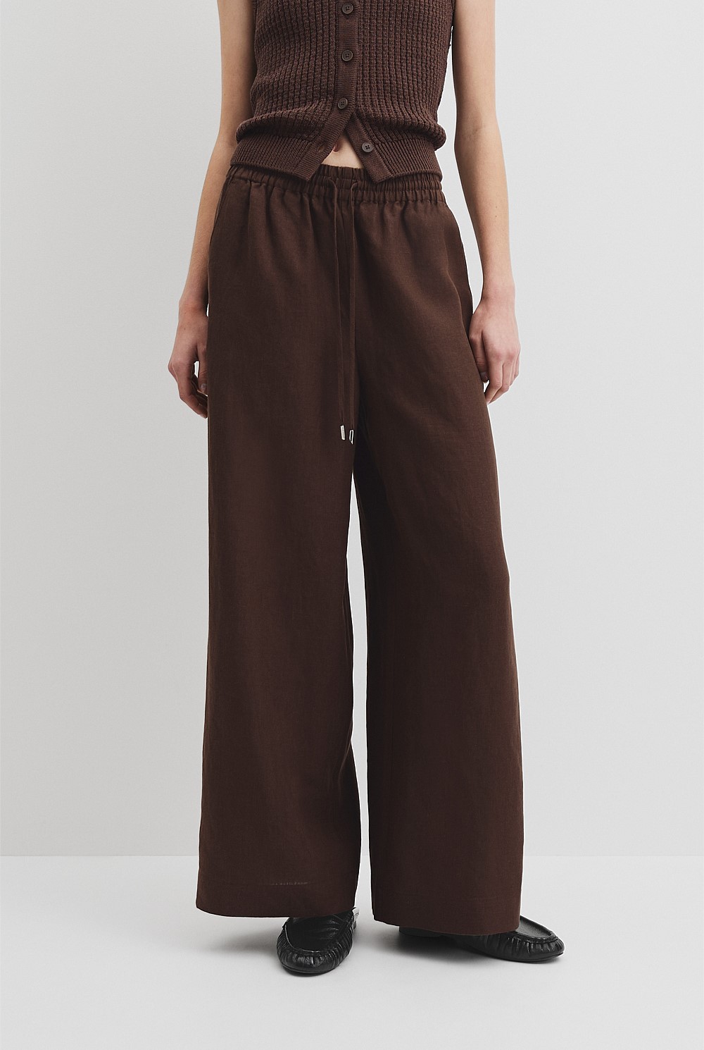 Organically Grown Linen Pull-On Pant