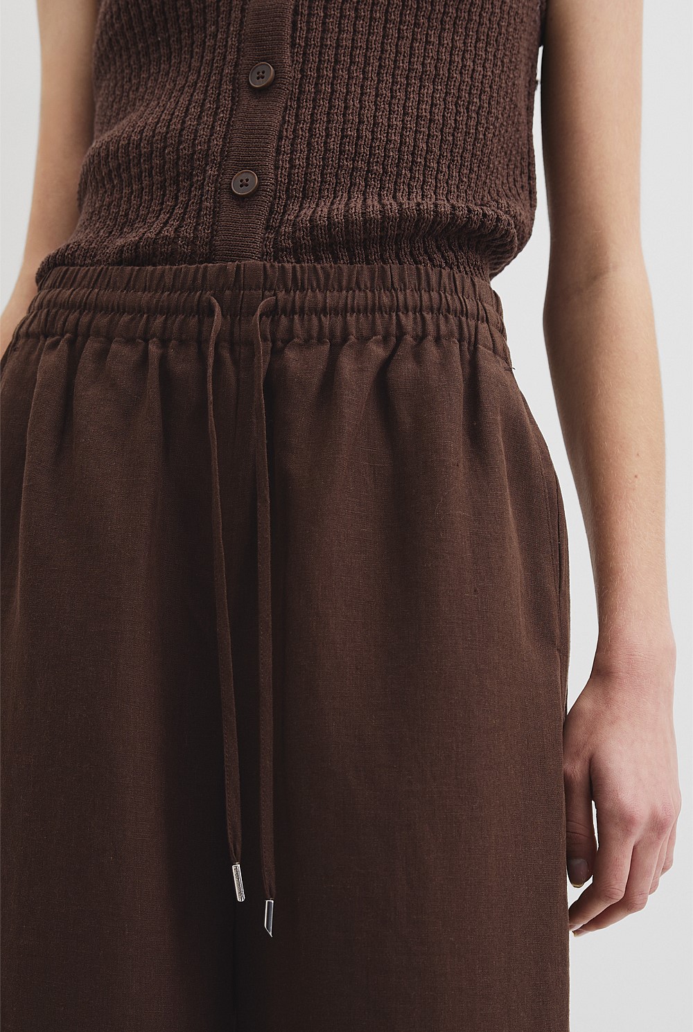 Organically Grown Linen Pull-On Pant