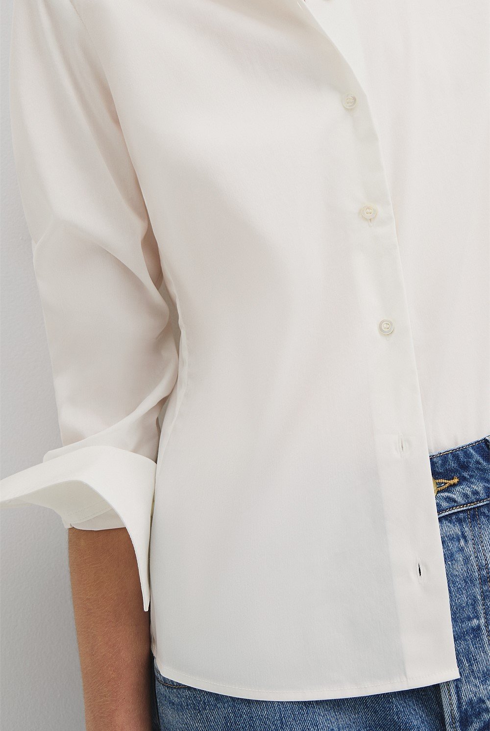 Fitted Poplin Shirt