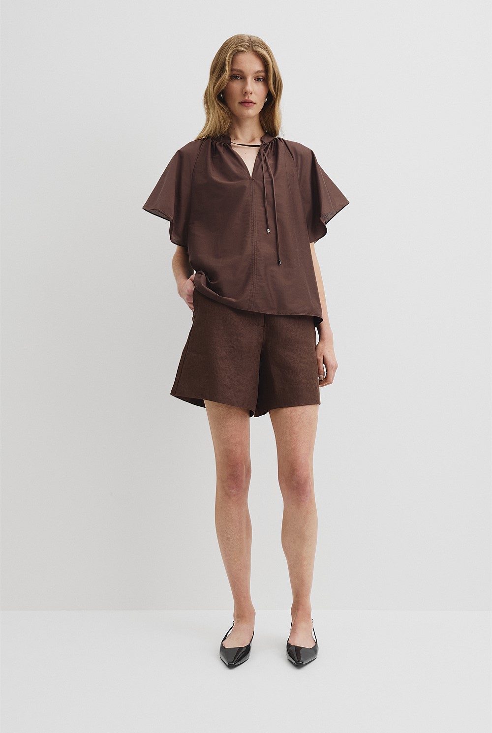 Flutter Sleeve Blouse