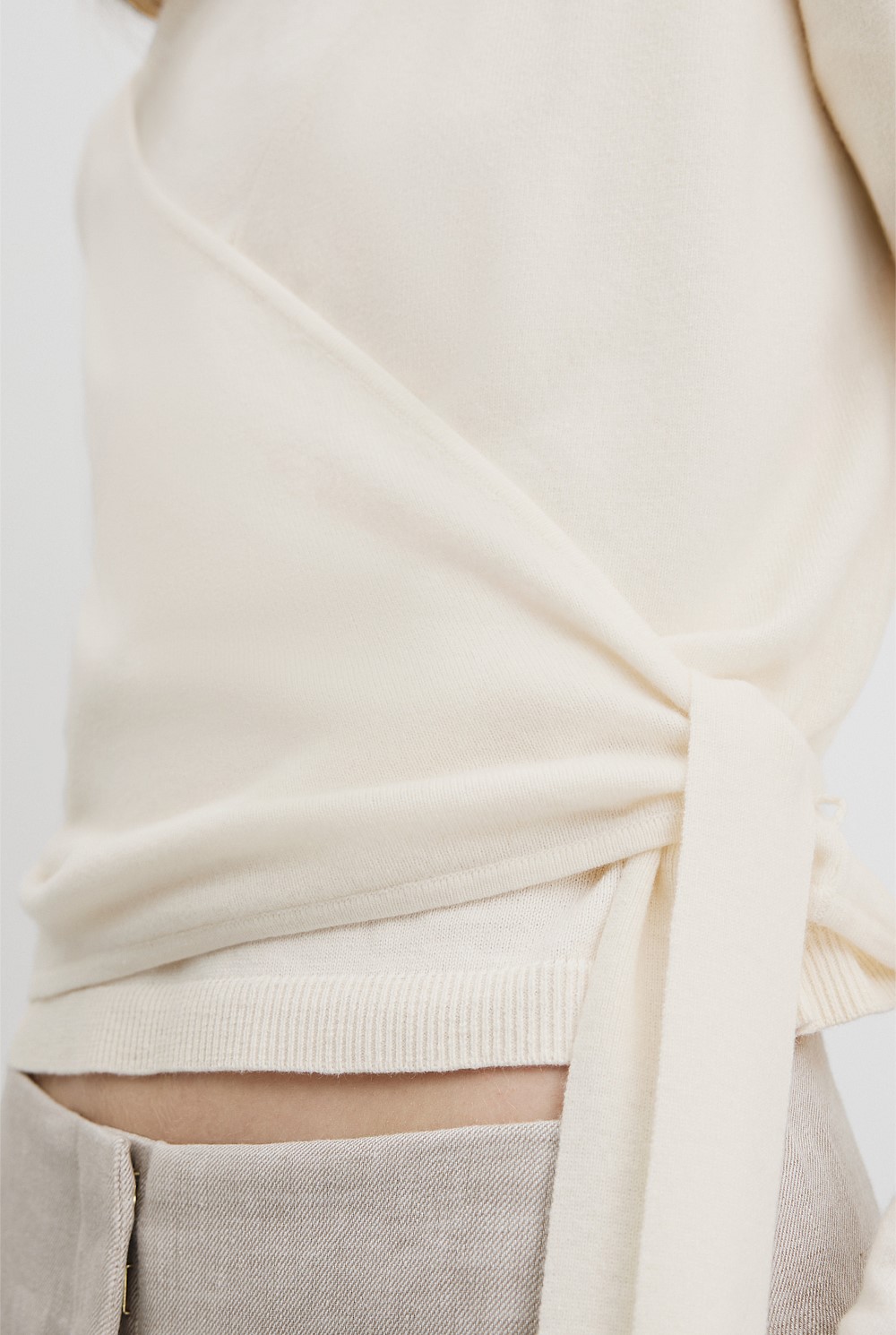 Long Sleeve Wrap Knit