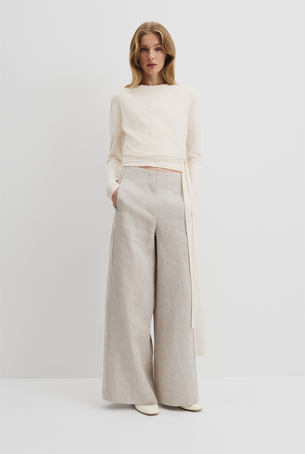 Long Sleeve Wrap Knit