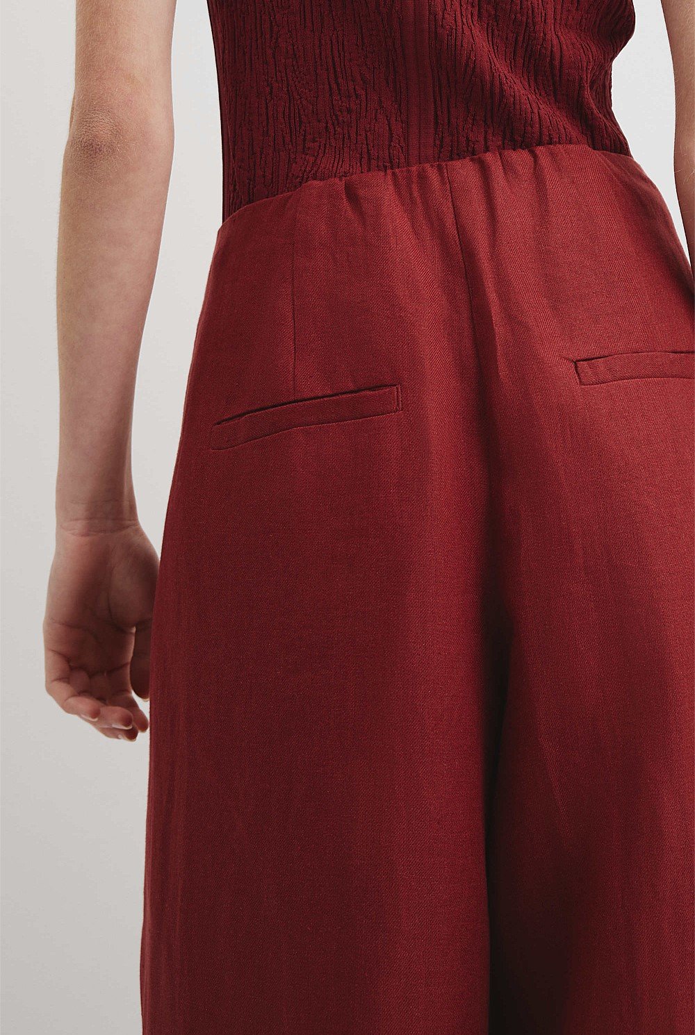Organically Grown Linen Panel Pant