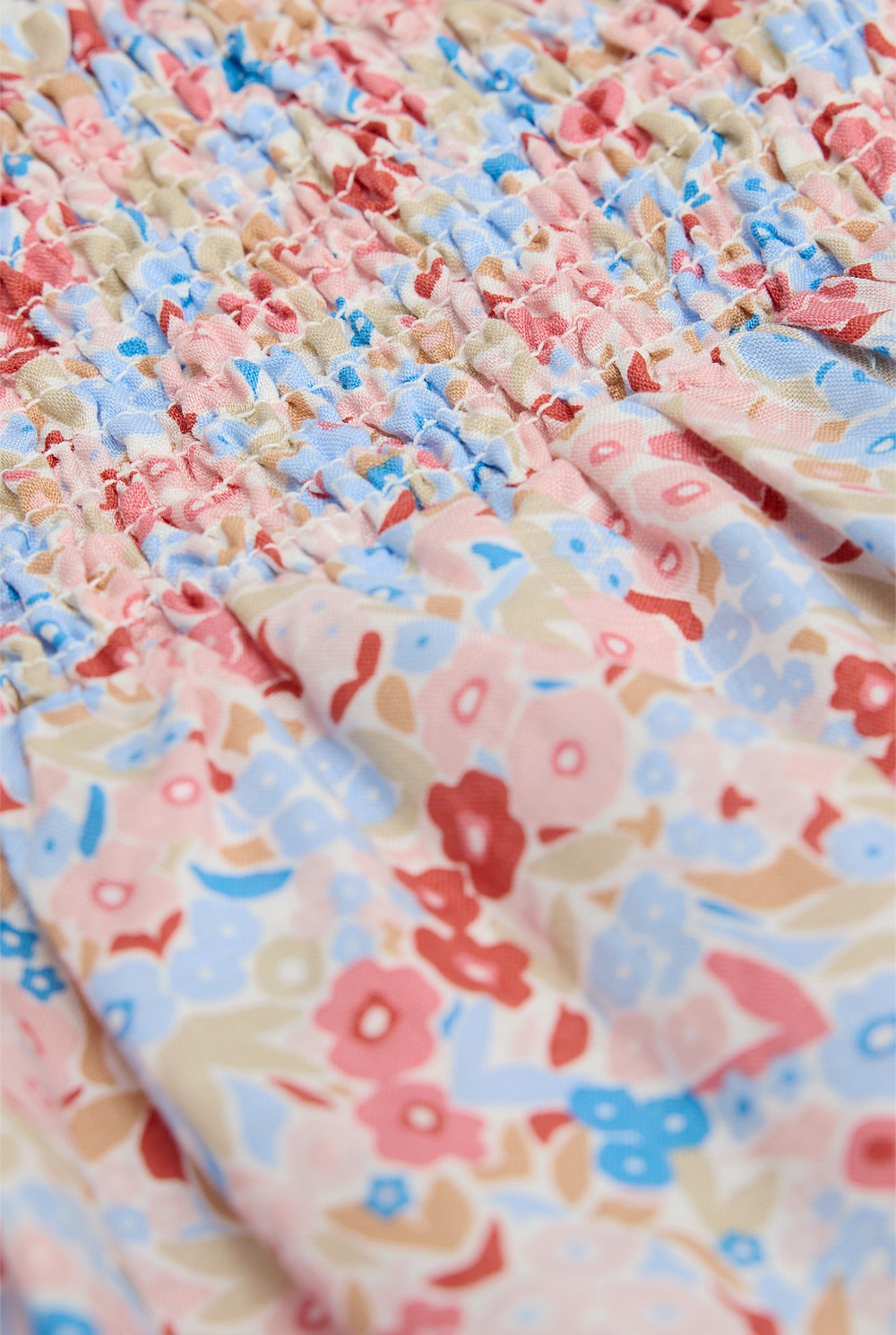 Shirred Romper Dress