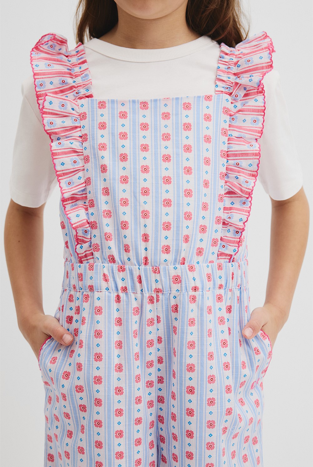 Organically Grown Cotton Frill Sleeve Jumpsuit