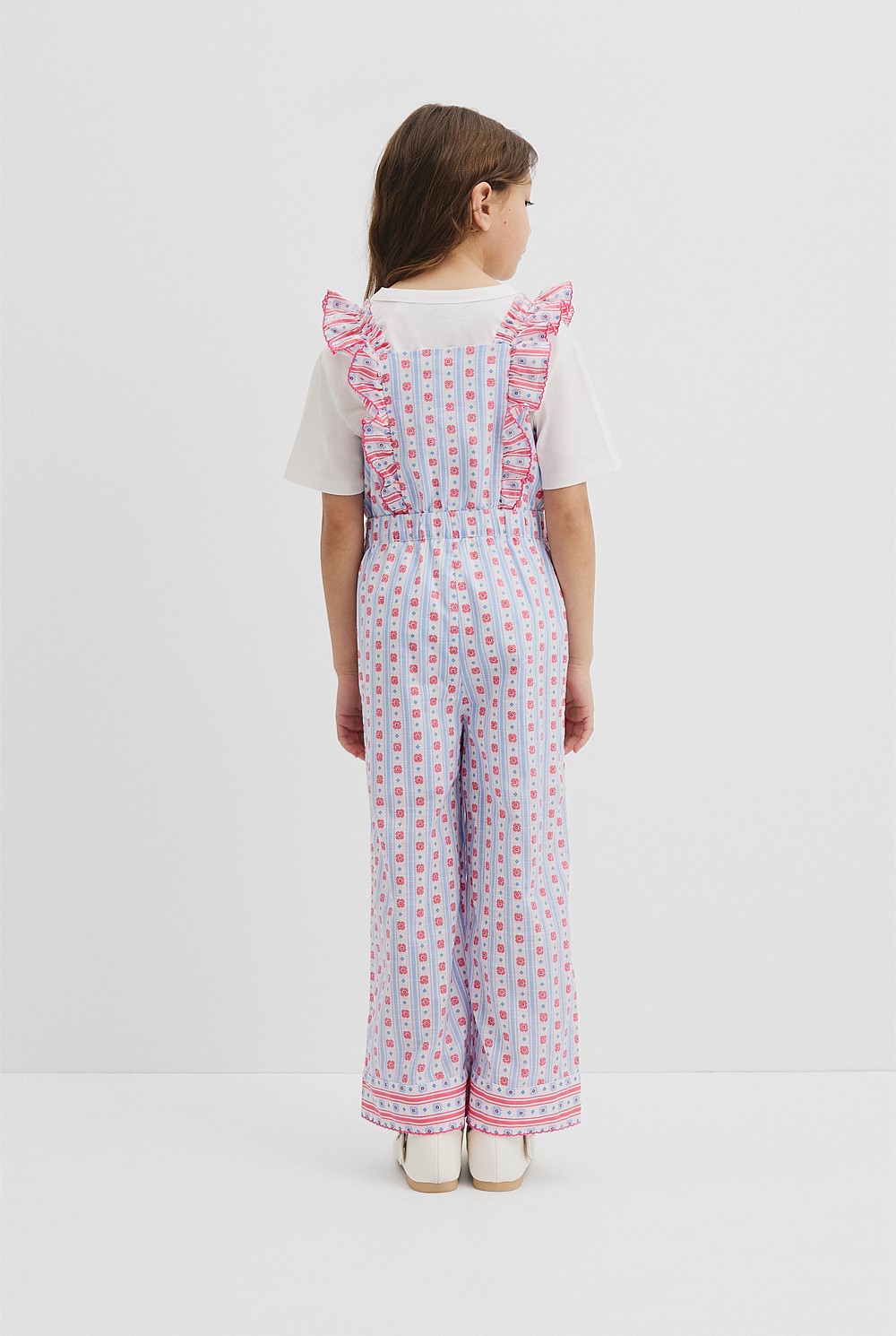 Organically Grown Cotton Frill Sleeve Jumpsuit