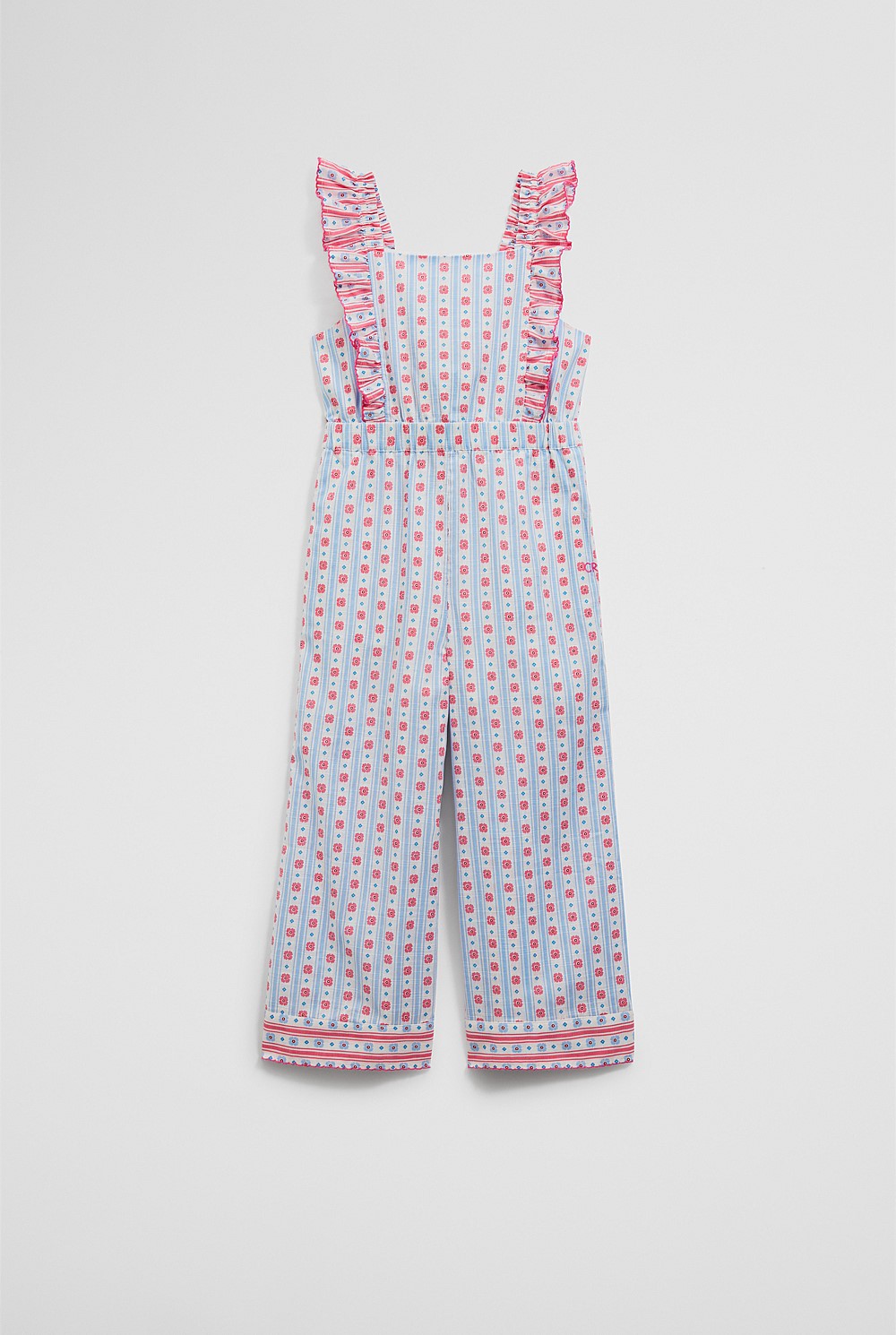 Organically Grown Cotton Frill Sleeve Jumpsuit