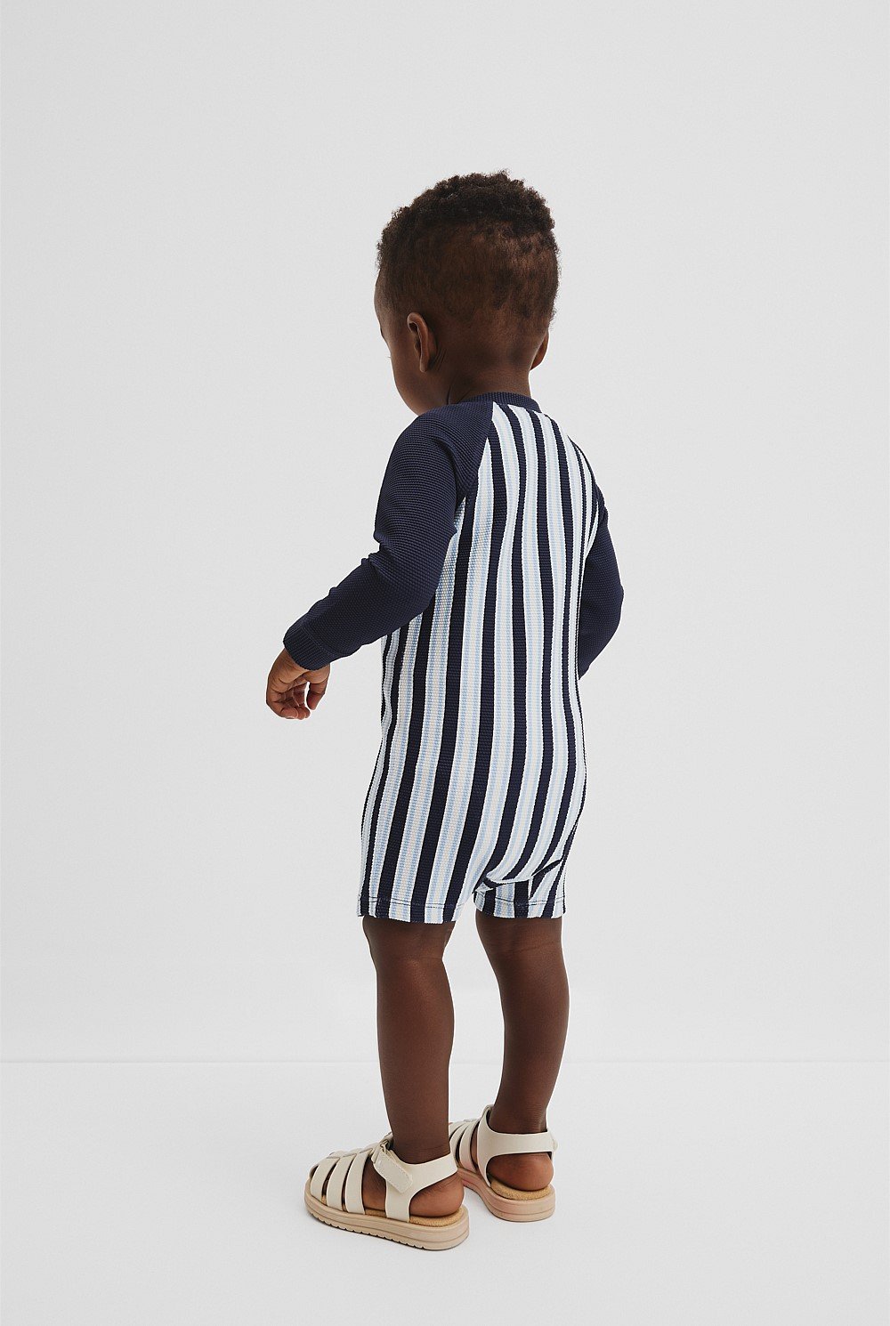 Stripe Logo Swimsuit