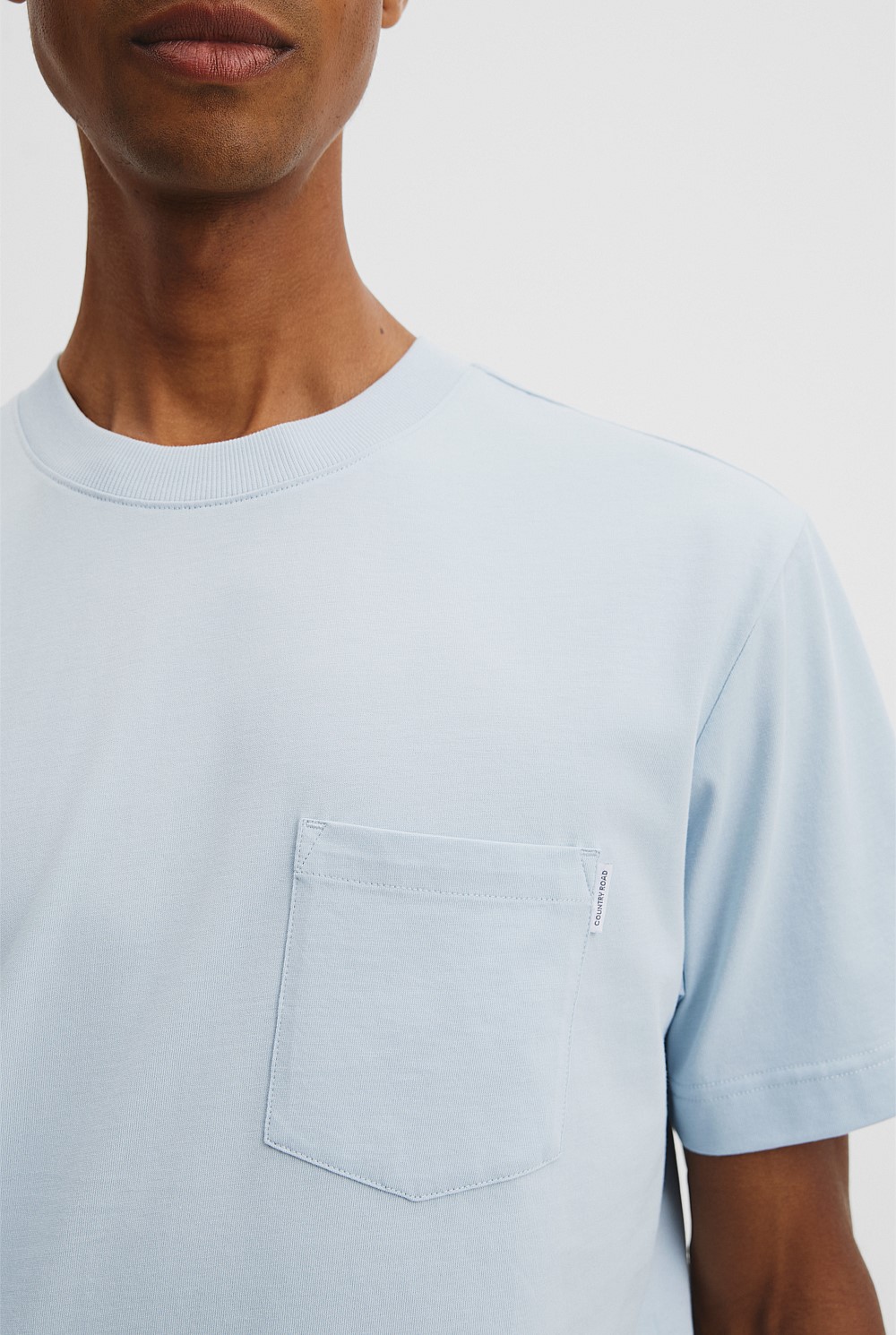 Australian Cotton One Shoulder T-Shirt
